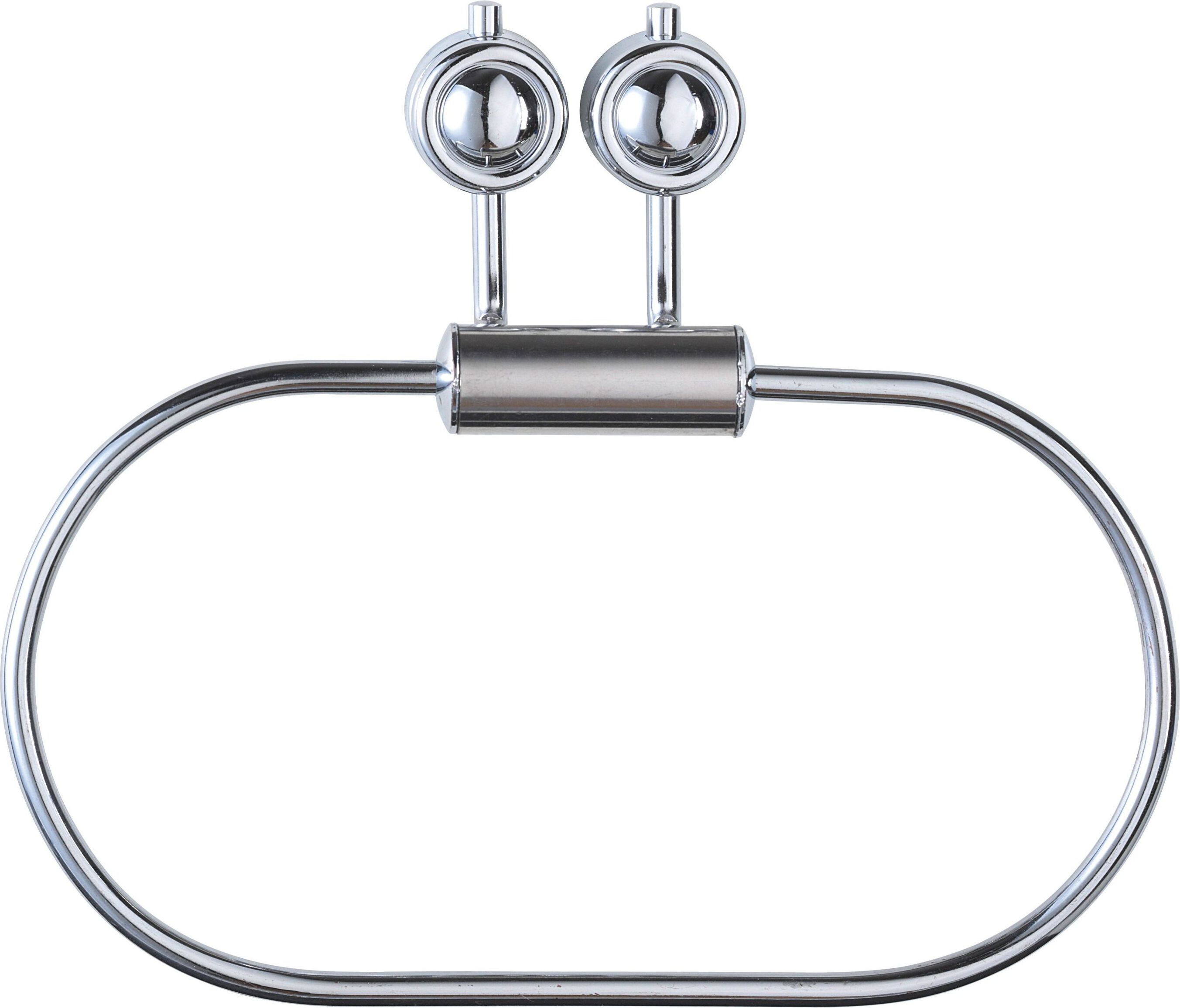 Изображение товара Держатель для полотенец AXENTIA Atlantik овал хром 190х180х50 мм