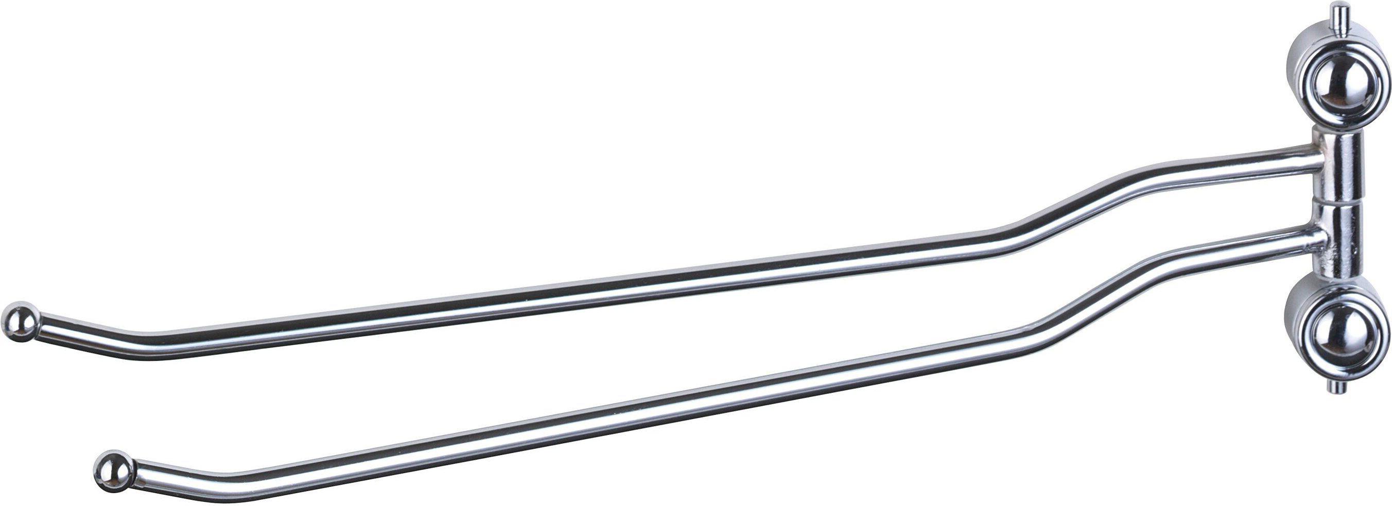 Изображение товара Двойной держатель для полотенец AXENTIA Atlantik хром 380х25х150 мм