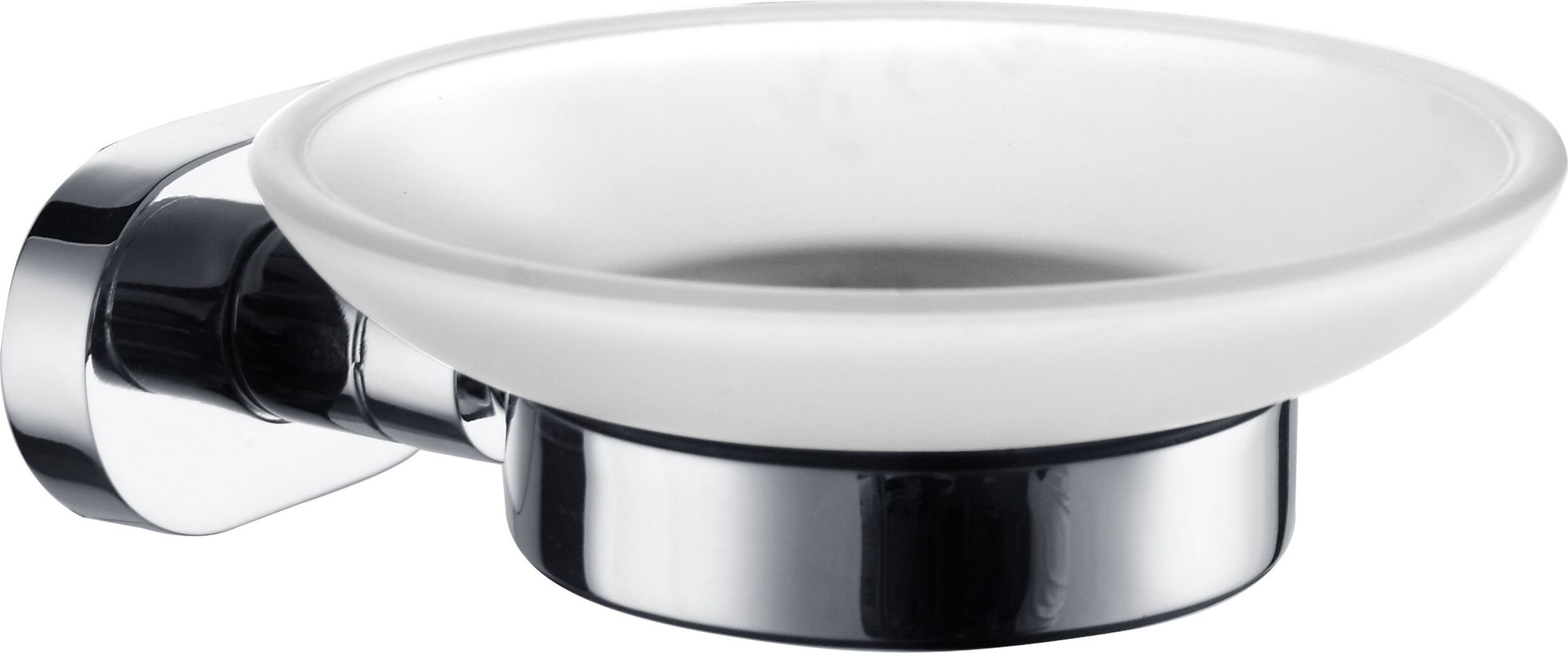 Изображение товара Мыльница AM.PM Sense L стеклянная хром настенная для ванной