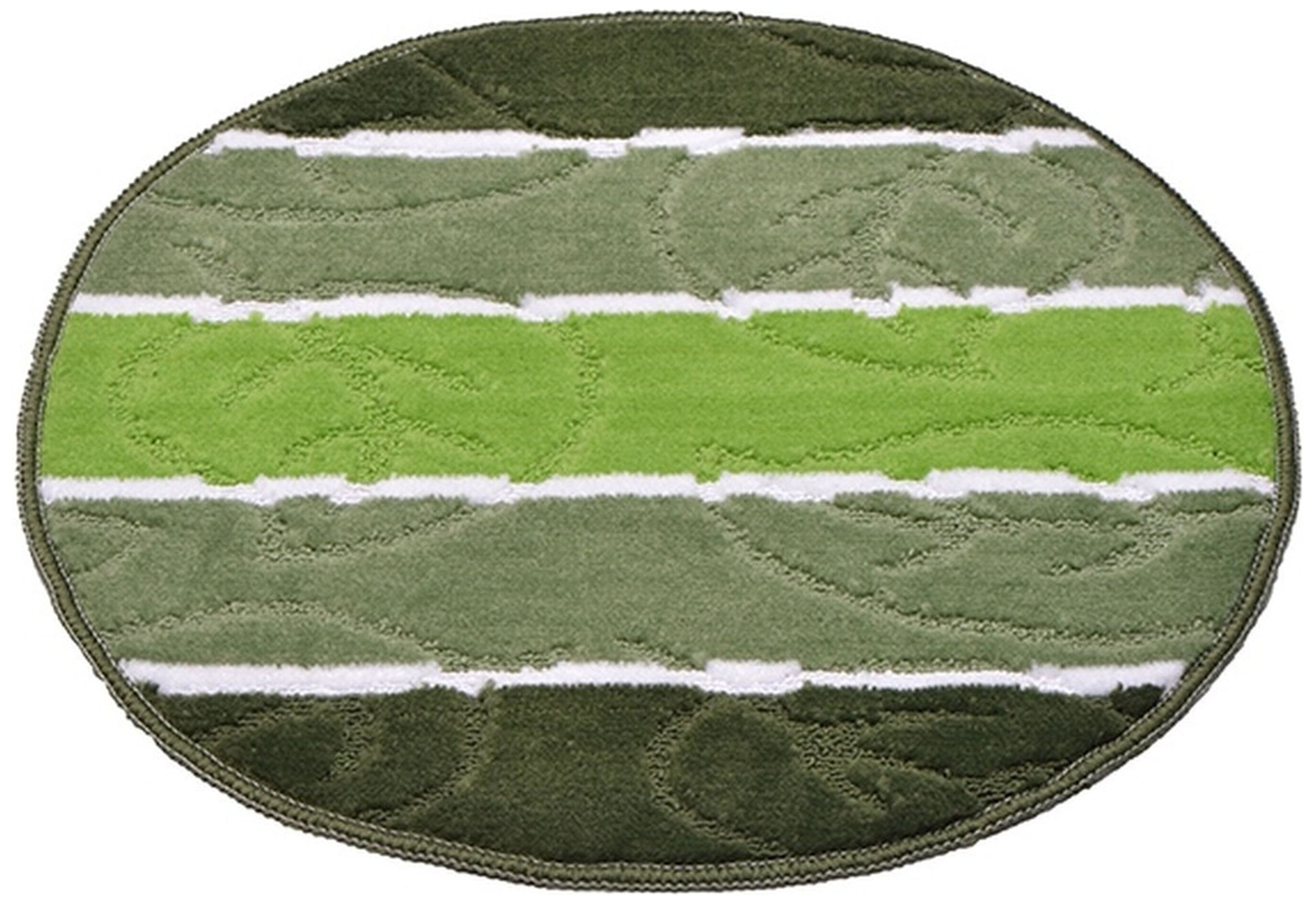 Изображение товара Коврик для ванной комнаты Dasch Дорофей Листопад 55x55 см ворсовый зеленый