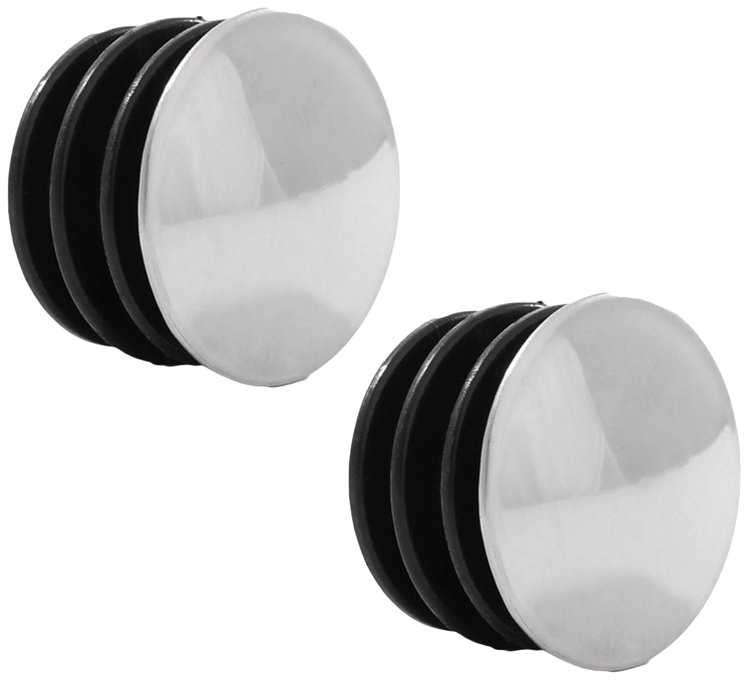 Изображение товара Заглушка рейлинга Larvij хром 25 мм 2 шт