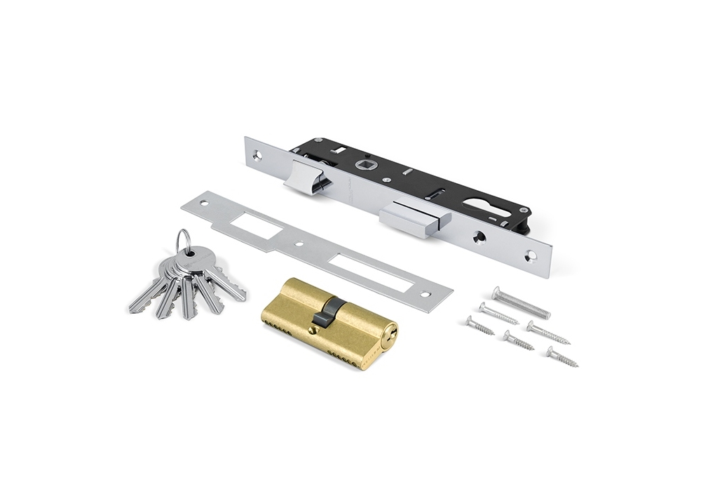 Изображение товара Врезной замок Palladium 0153 с удалением ключевого отверстия, хром