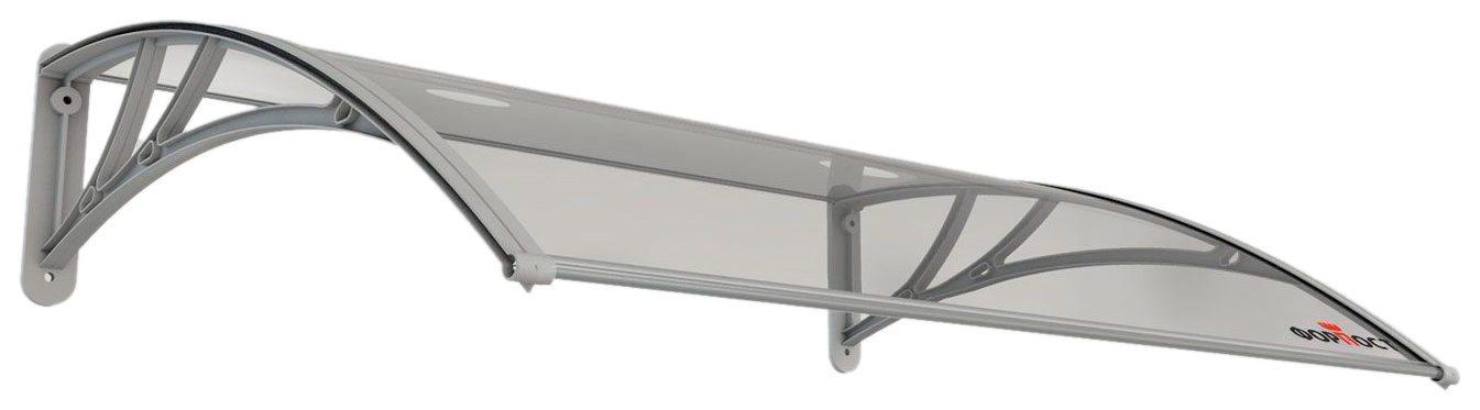 Изображение товара Навесной козырек ФОРПОСТ Алмаз 100x150 см прозрачный пластиковый для защиты