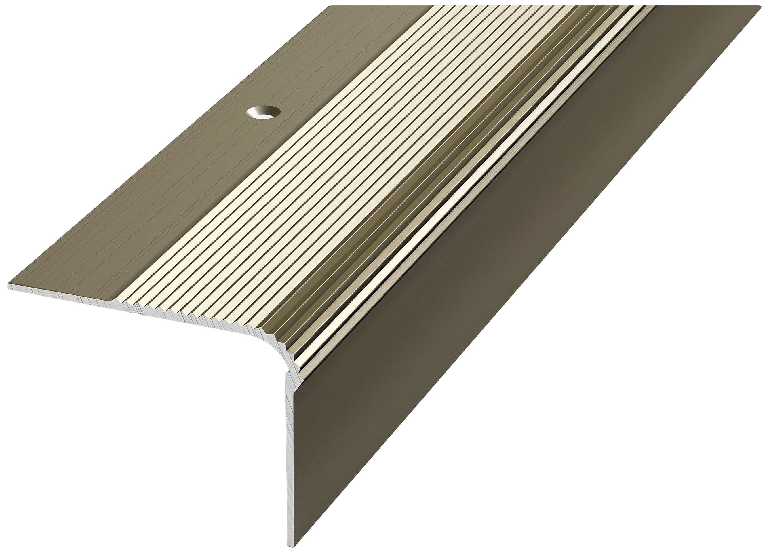 Изображение товара Порог угловой ЛУКА ПУ 02 Анод шампань алюминий 900x54 мм