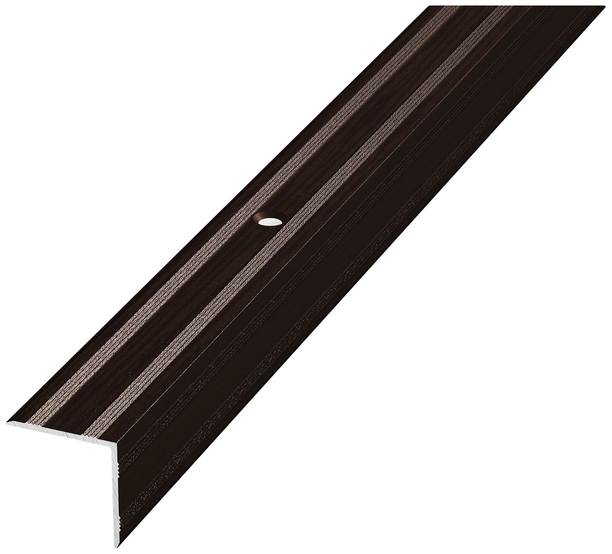 Изображение товара Порог угловой ЛУКА ПУ 05 Дуб венге алюминий 900x20 мм