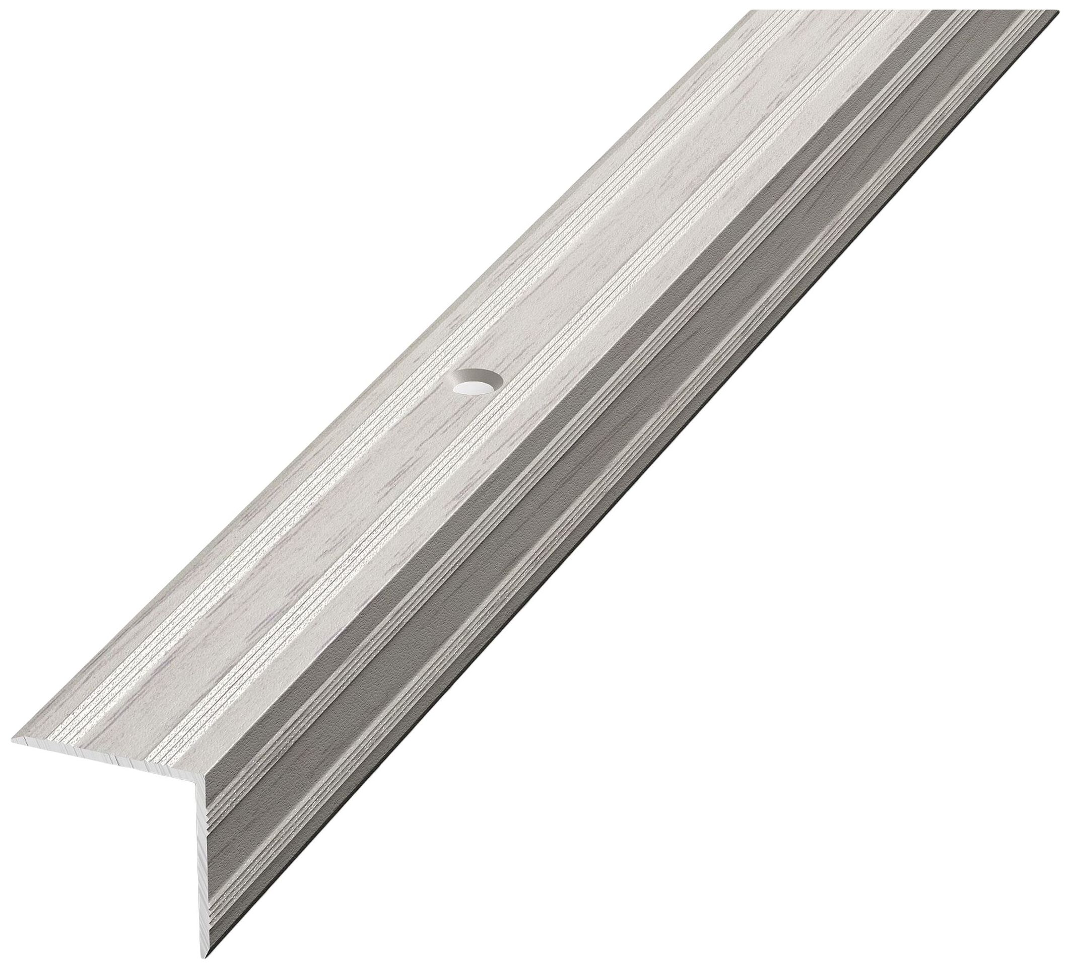 Изображение товара Порог угловой ЛУКА ПУ 05 Дуб арктик алюминий 900x20 мм