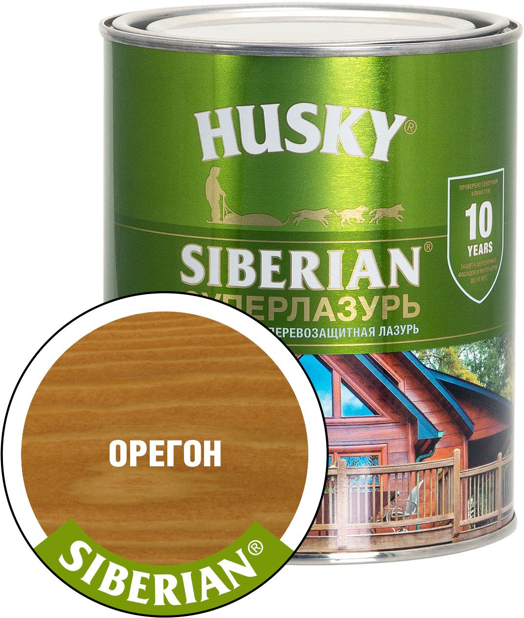 Изображение товара Антисептик HUSKY Siberian орегон 0,9 л полуглянцевый