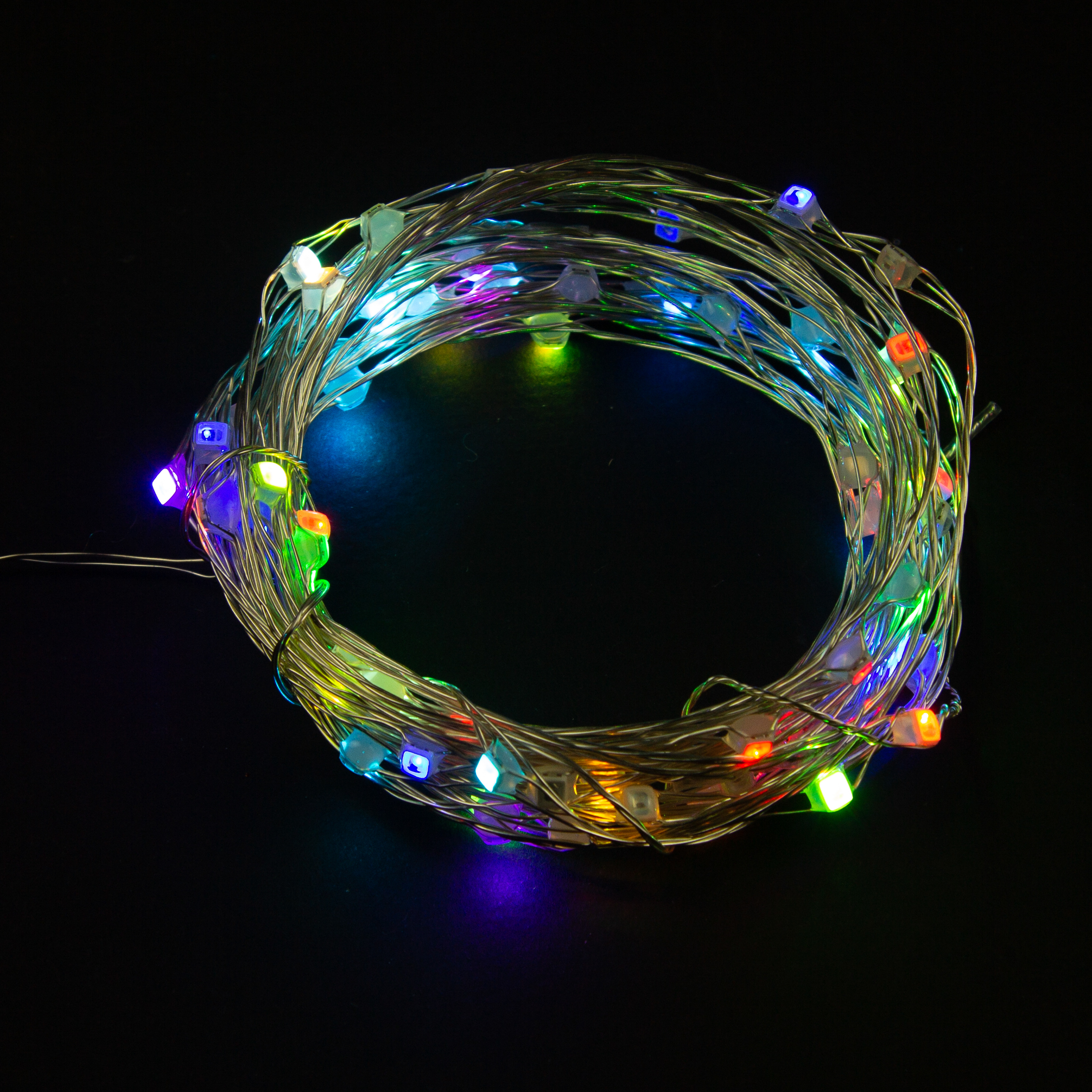 Изображение товара Гирлянда внешняя нить  SH LIGHTS 60 LED многоцветный 6 м надежная уличная новогодняя светодиодная