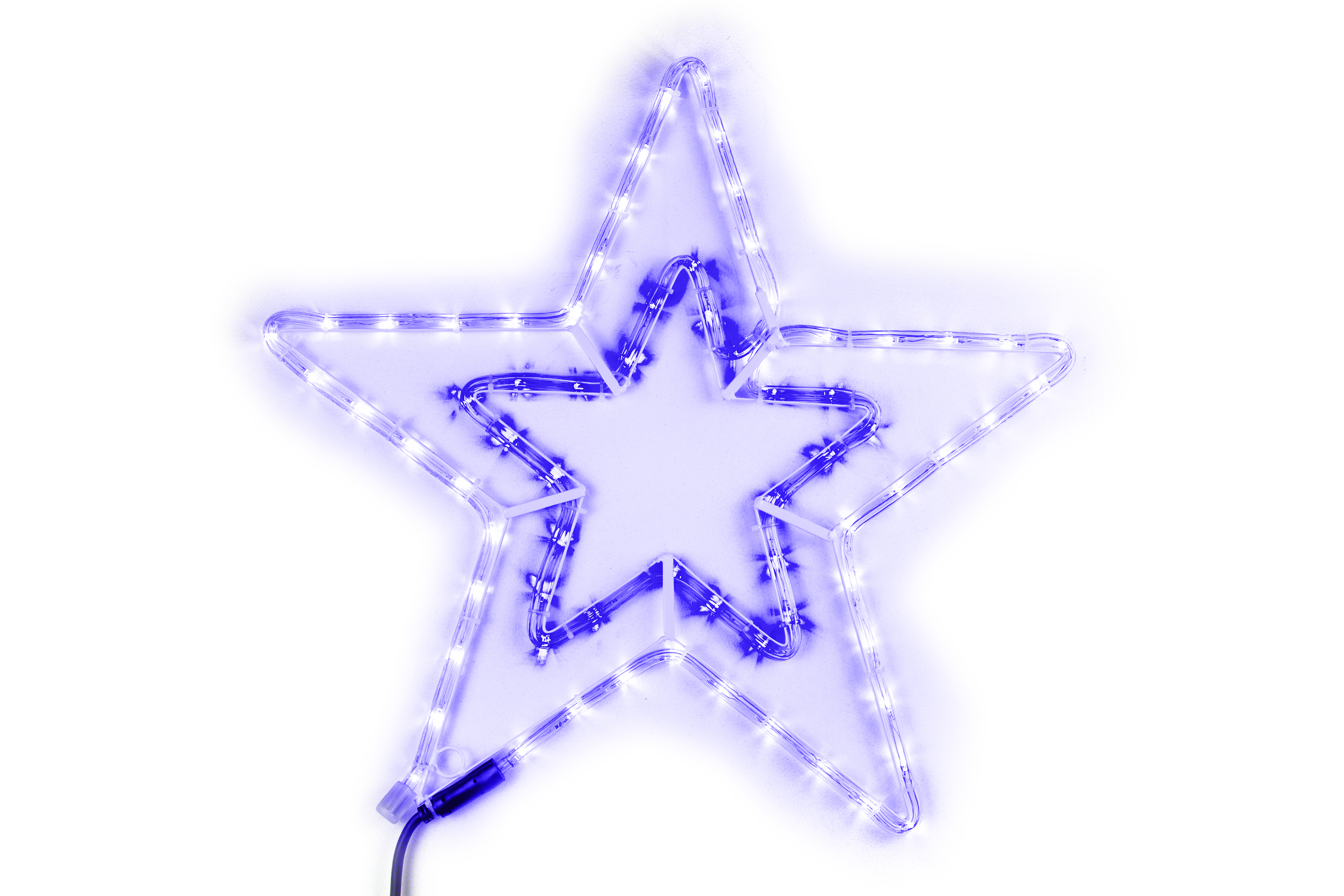 Изображение товара Световая фигура Звезда 108 LED 52 см сине-белый для новогоднего декора