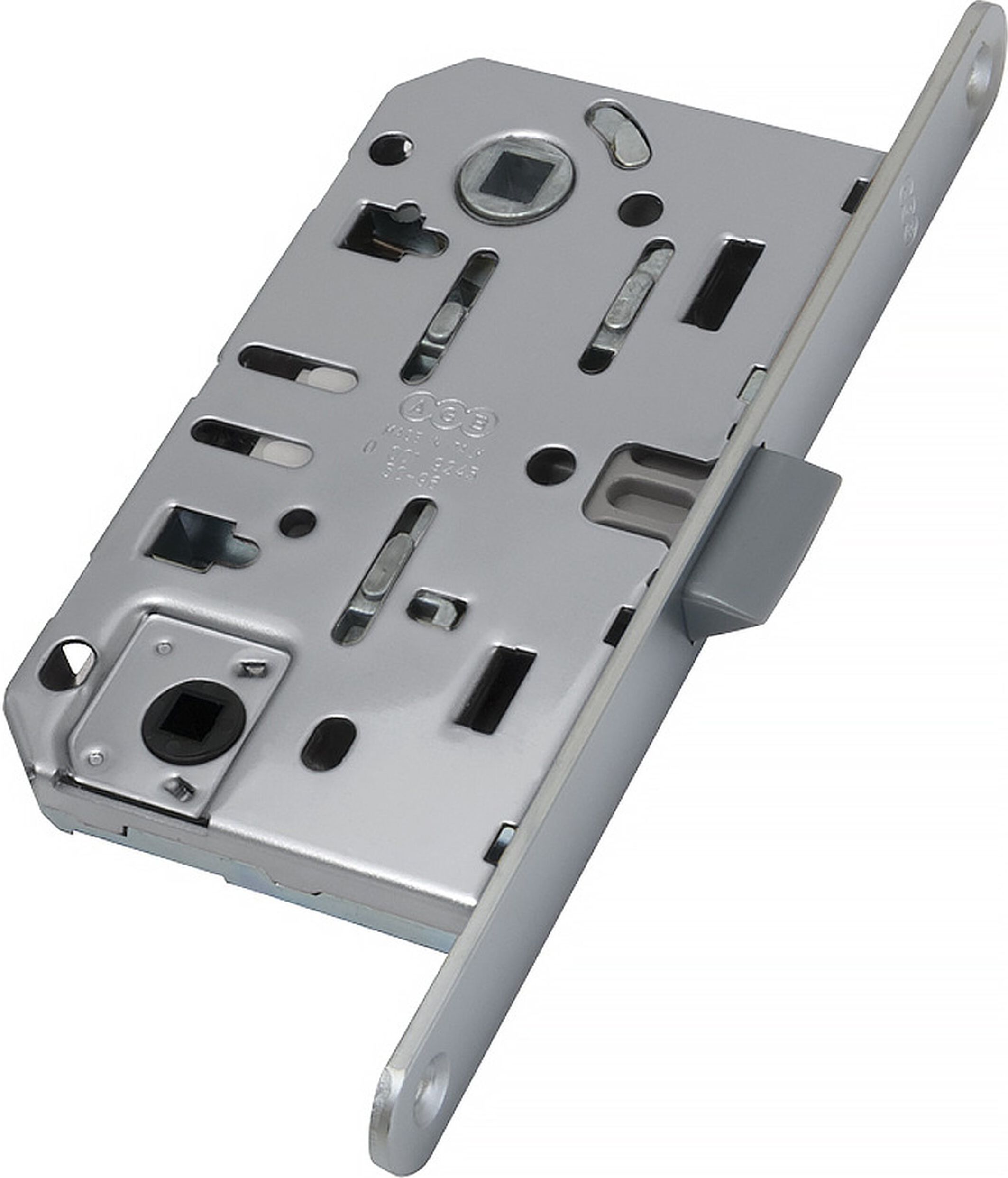 Изображение товара Дверная защелка AGB WC Mediana EV никель бесшумная для межкомнатных дверей