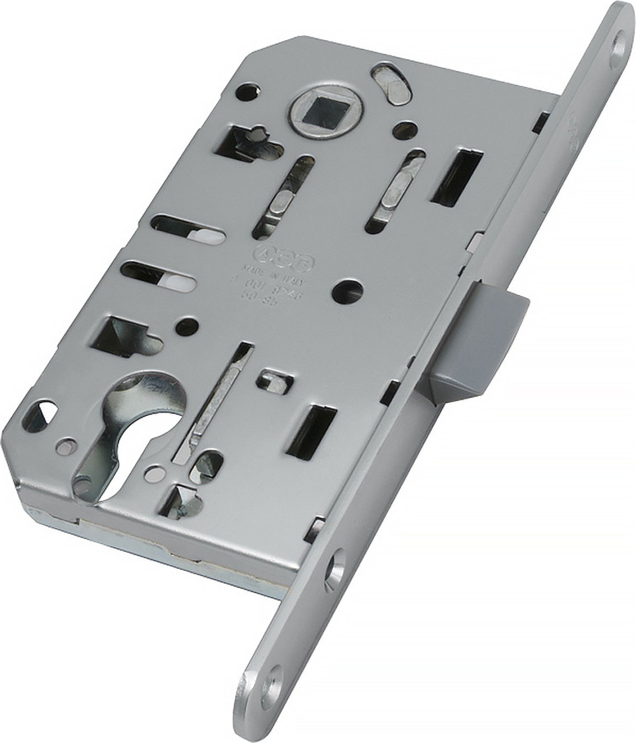 Изображение товара Дверная защелка AGB Mediana EV 240х132х19 мм никель - надежный межкомнатный замок