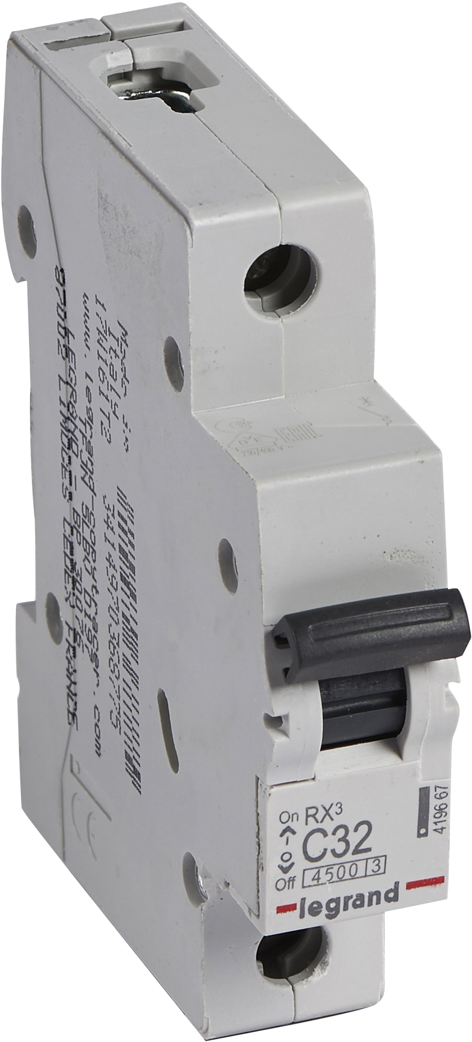 Изображение товара Автоматический выключатель Legrand RX3 1P C32 А 4,5 кА для бытового электроснабжения