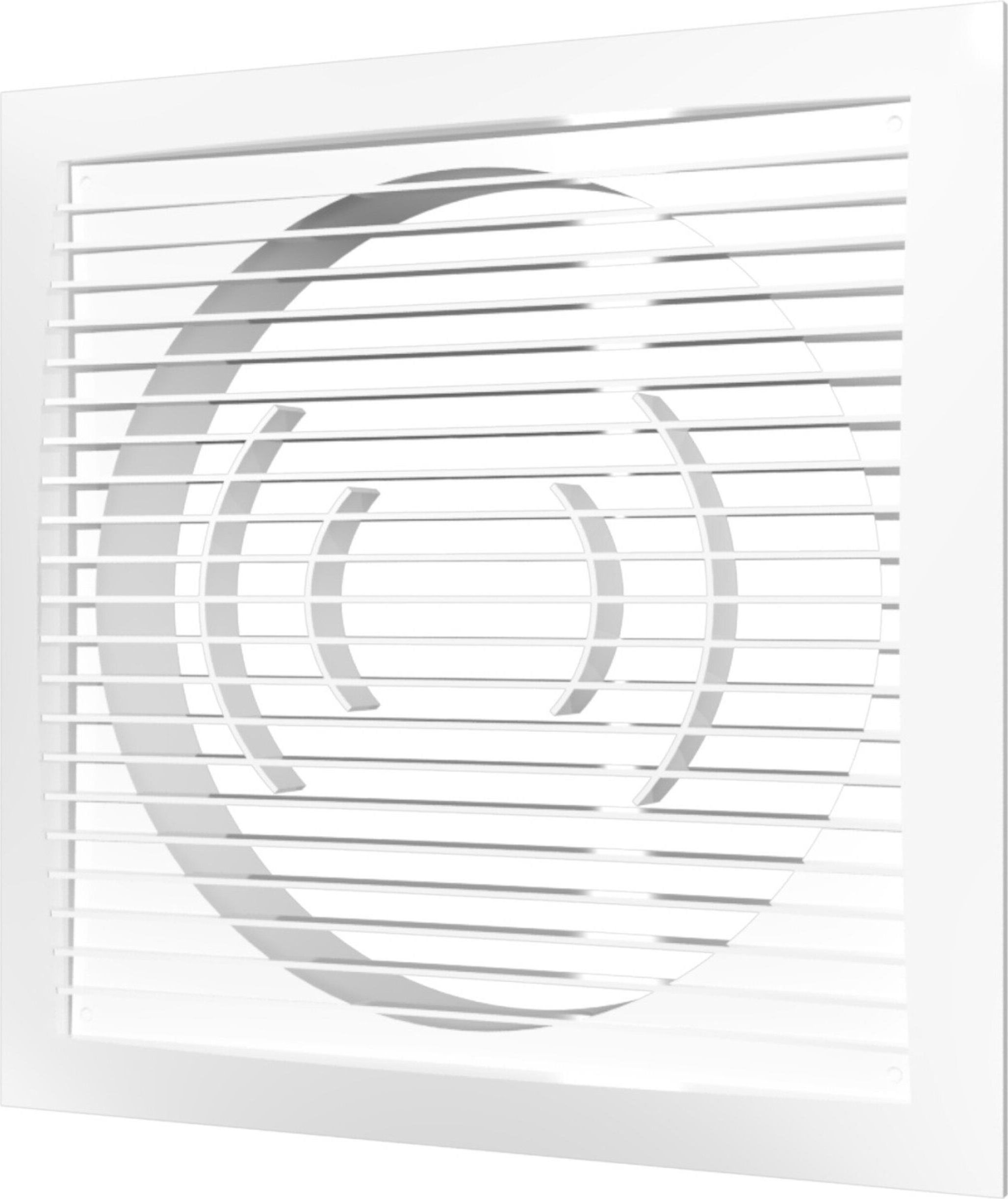 Изображение товара Решетка приточно-вытяжная ERA 1515РС10Ф 150x150 мм белая из пластика