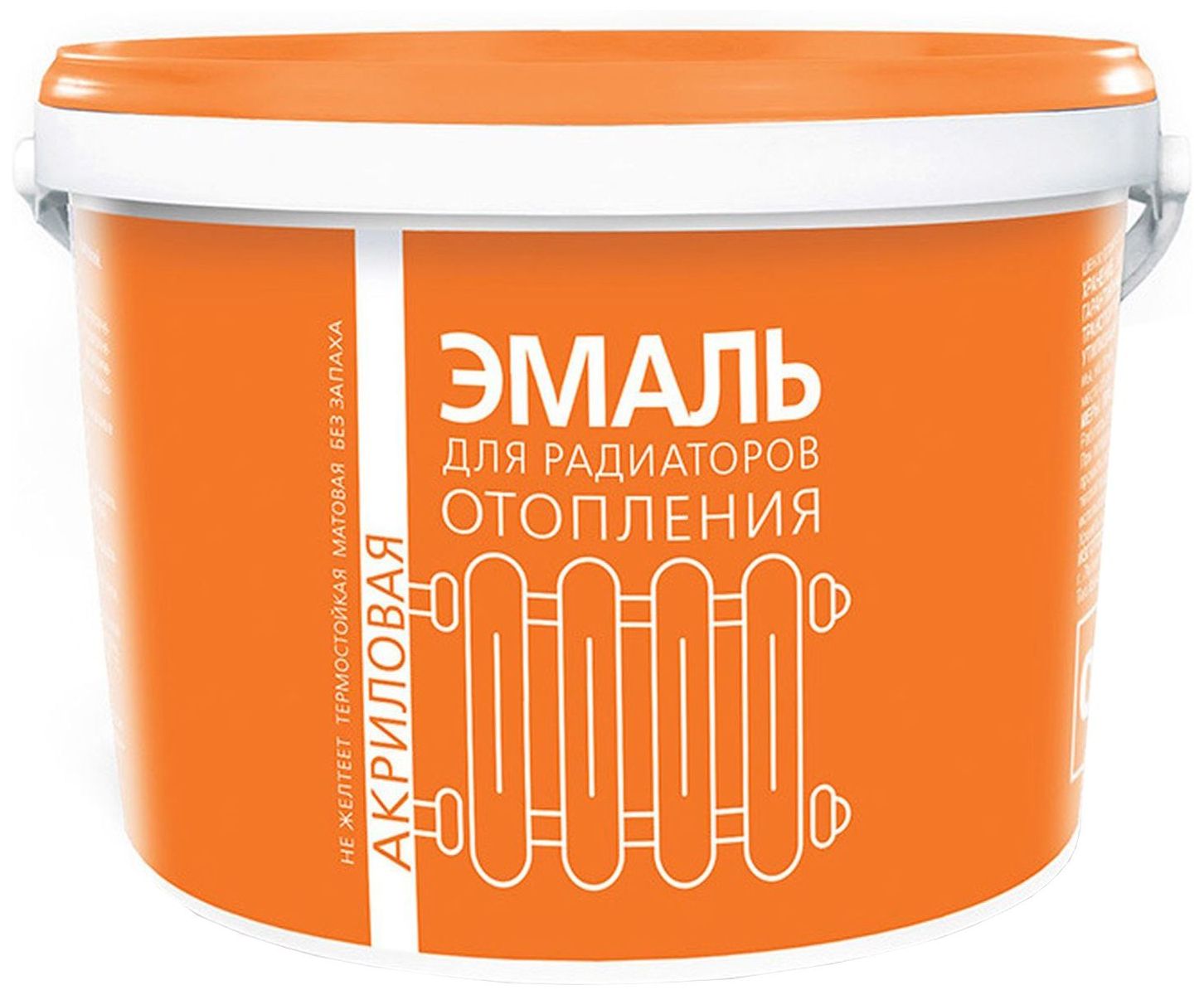 Изображение товара Эмаль для радиаторов матовая белая 1,2 кг