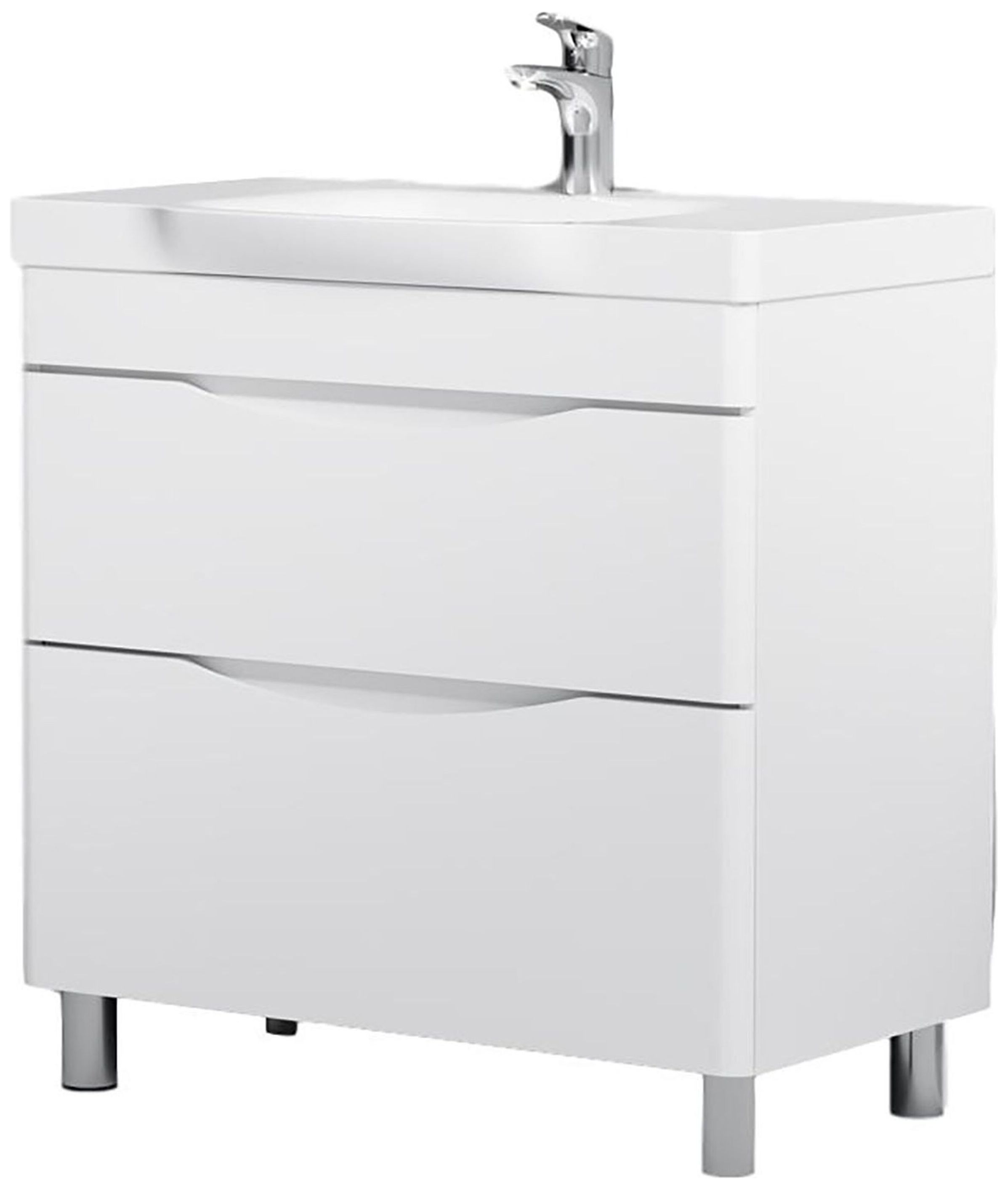 Изображение товара Тумба напольная под раковину AM.PM Like 65х80 см ЛДСП белая