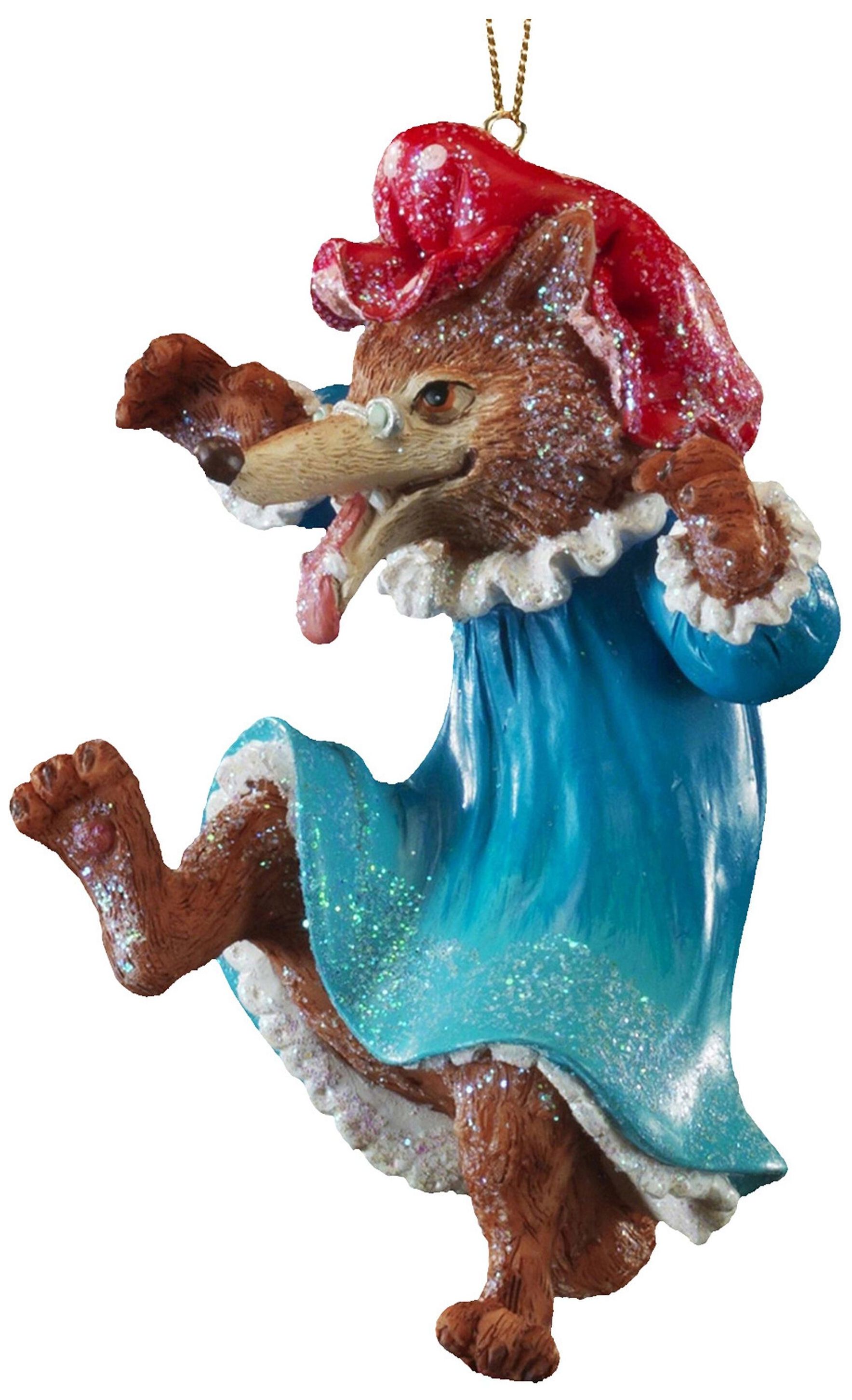 Изображение товара Ёлочная игрушка Будни волка 10,5х6,5 см, сказочное украшение для елки