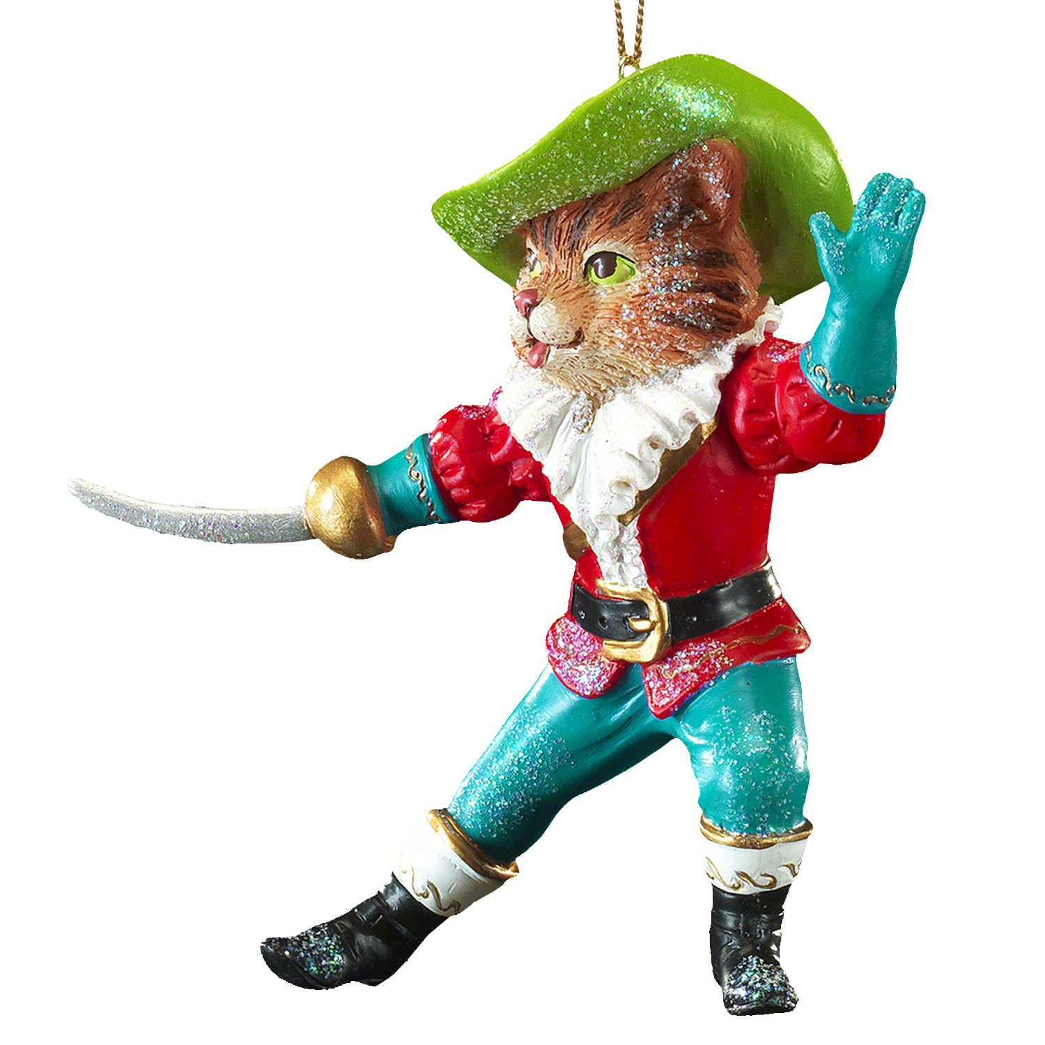 Изображение товара Ёлочная игрушка Кот в сапогах 10 см праздничное украшение