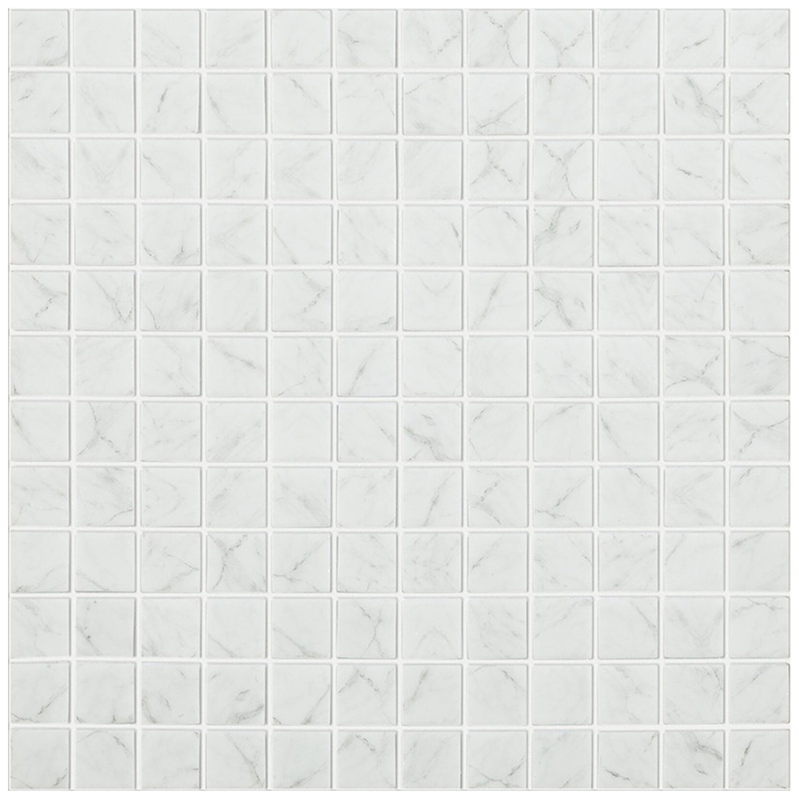Изображение товара Мозаика Staro Marble серый 31,7x31,7 см стеклянная для ванной и кухни