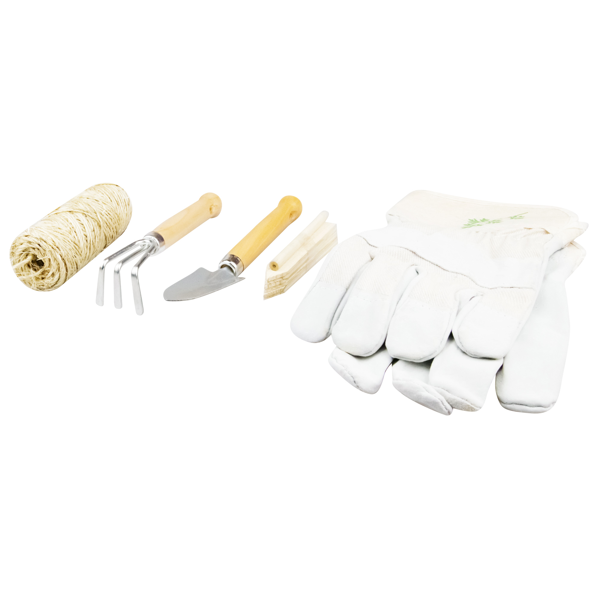 Изображение товара Набор инструментов для сада подарочный с деревянными ручками