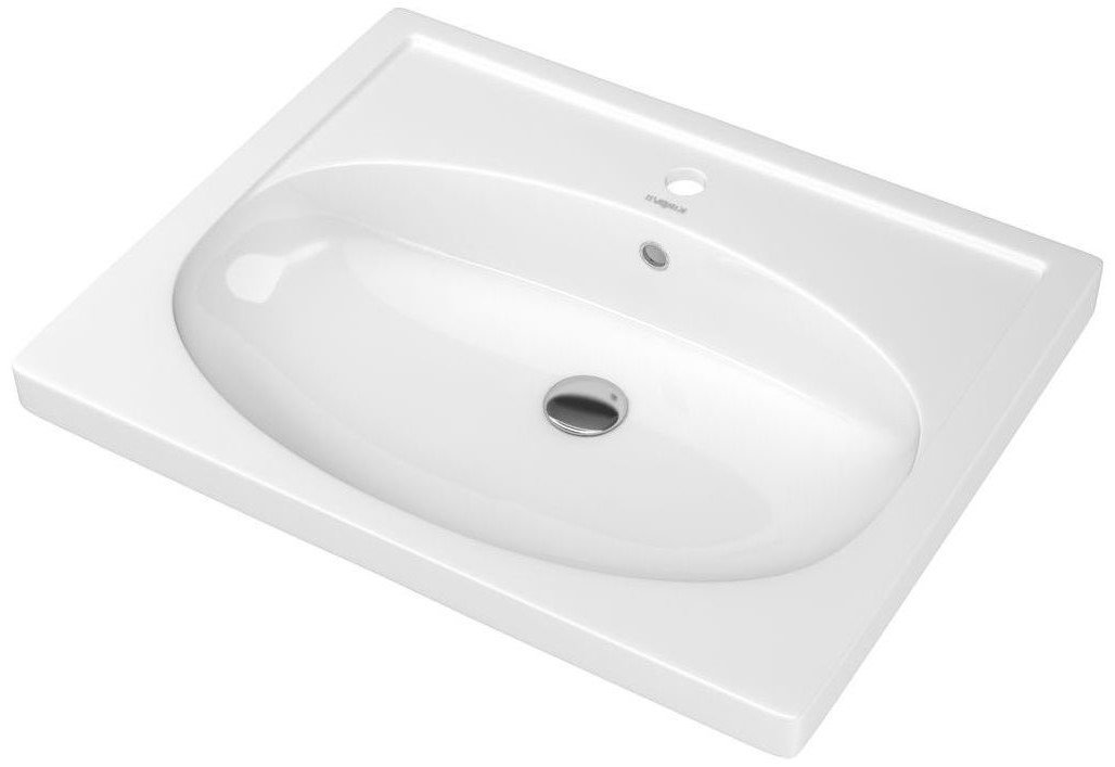 Изображение товара Раковина накладная Kirovit Калипсо 16699 60 см современный дизайн керамика