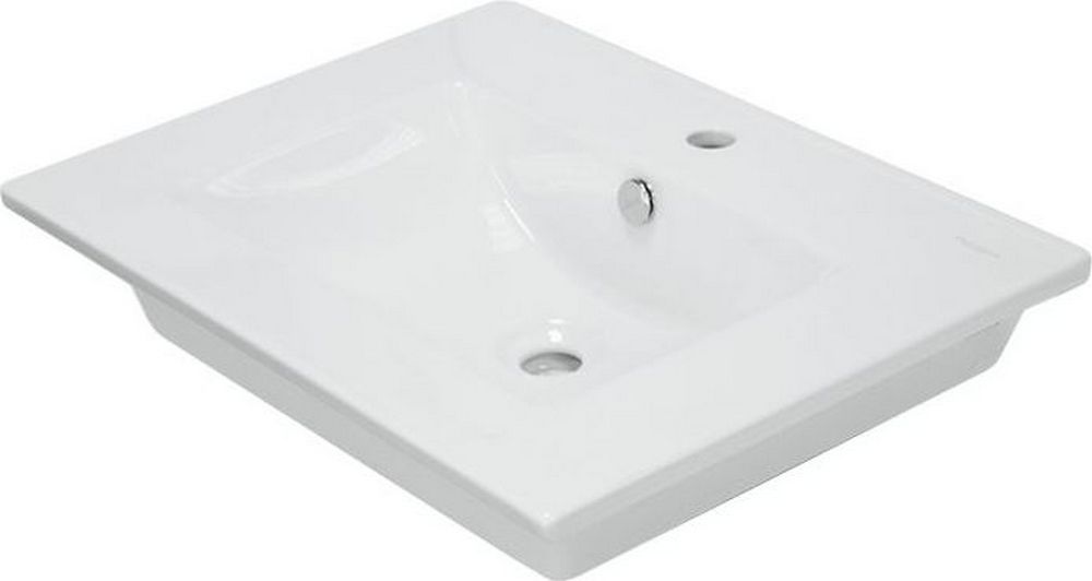 Изображение товара Накладная керамическая раковина SANITA LUXE QUADRO 60 см прямоугольной формы