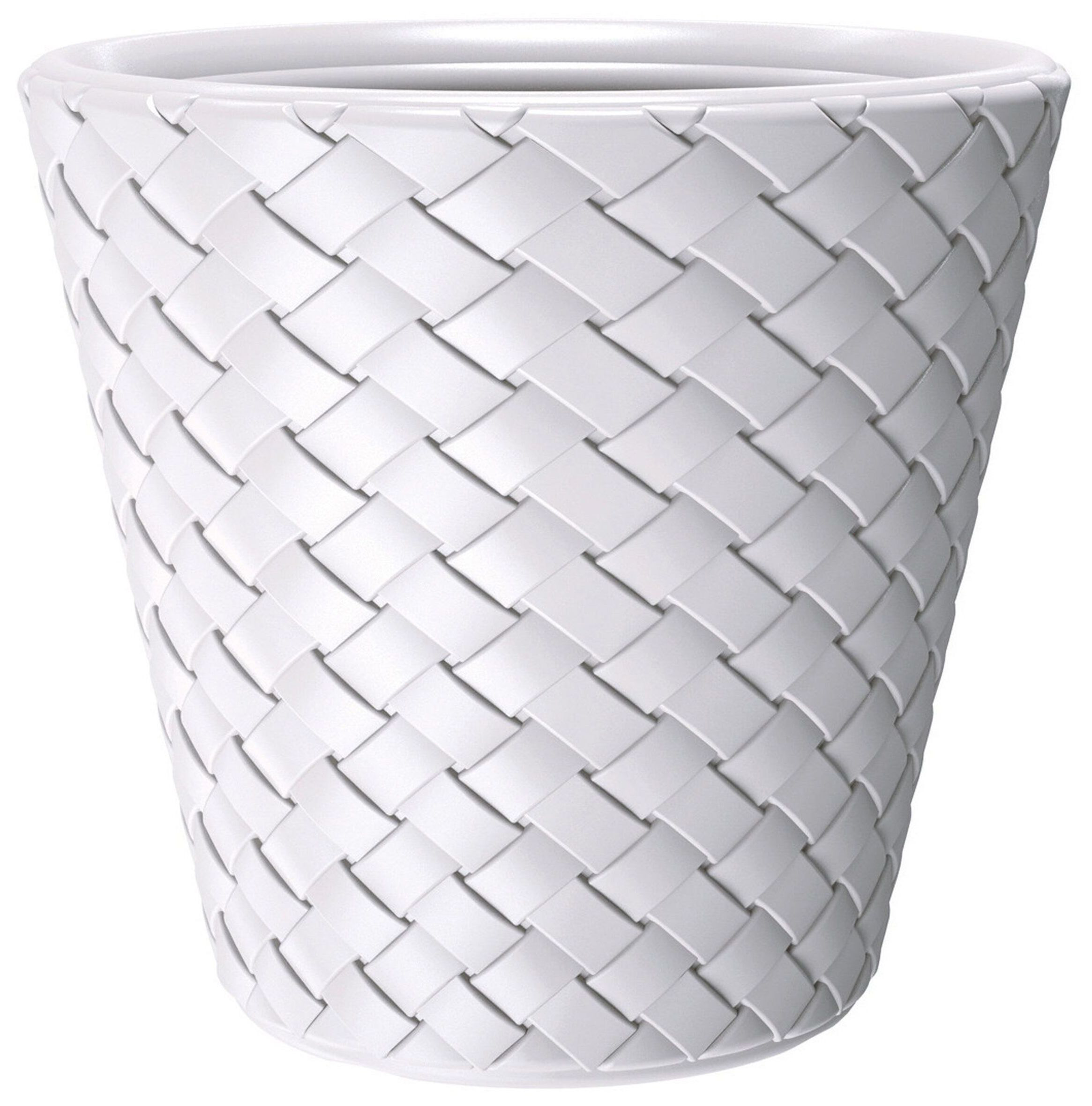 Изображение товара Кашпо Prosperplast Matuba d40 см 26 л полипропиленовое белое