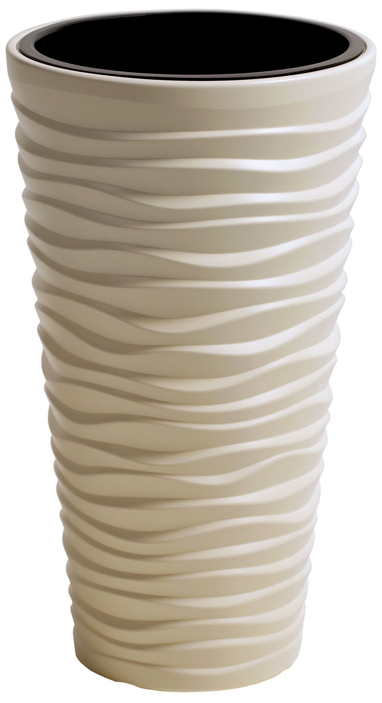 Изображение товара Кашпо Prosperplast Send Slim d34,9 см 11 л полипропиленовое кремовое