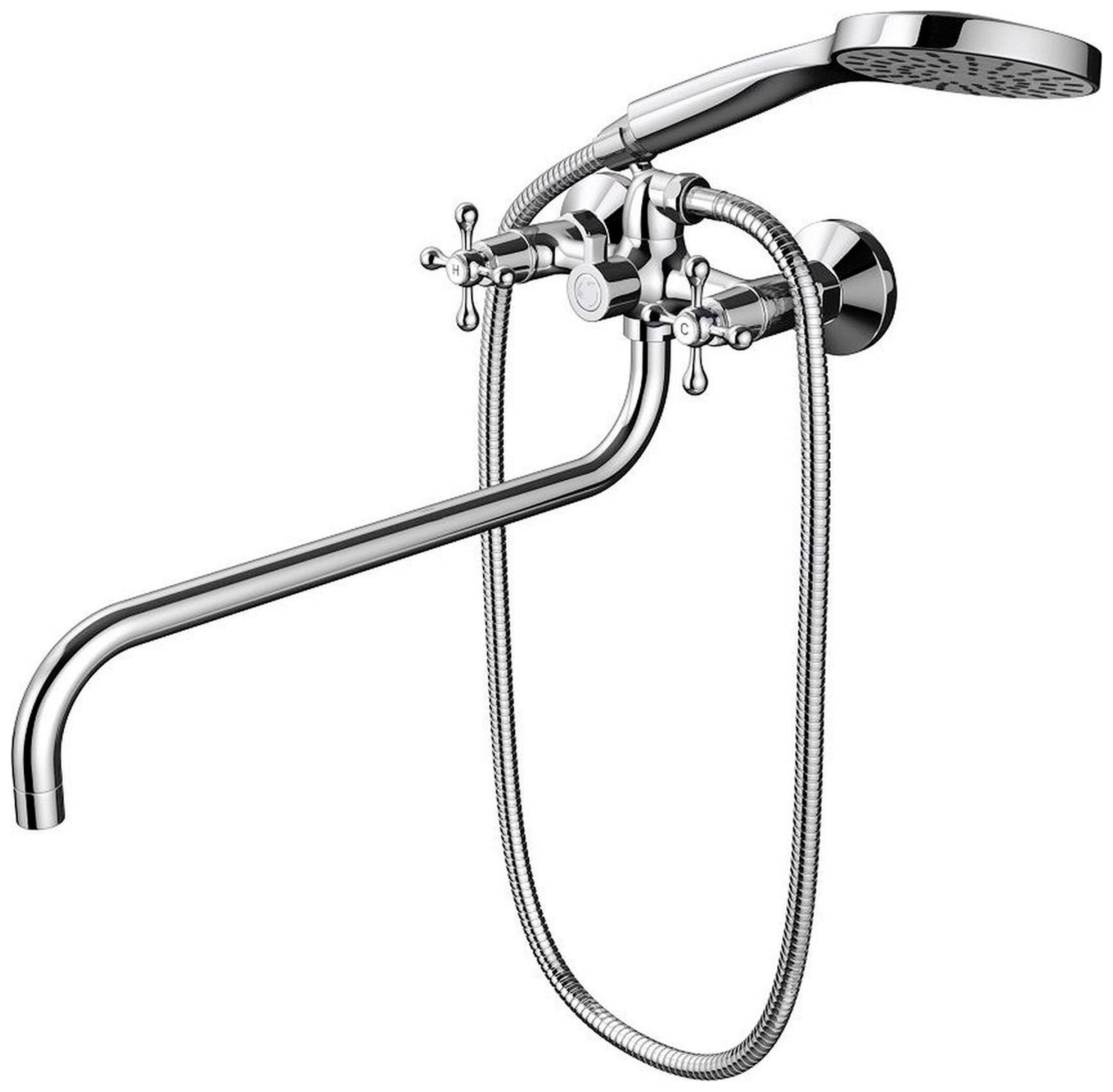 Изображение товара Смеситель для ванной Dorff Vintage D6095000 с душем и изливом