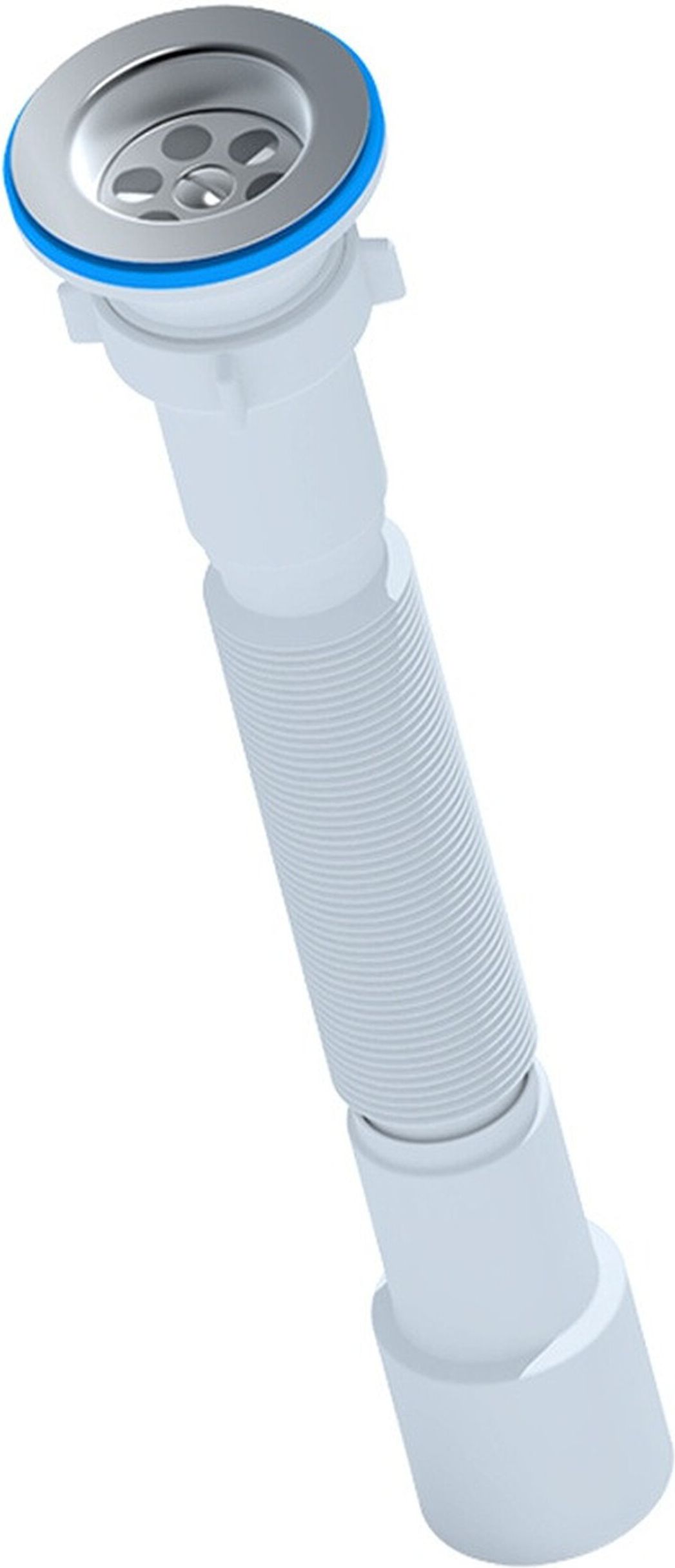 Изображение товара Сифон для мойки АНИ Пласт 1 1/2" 50 мм гибкий отвод надежный пластиковый