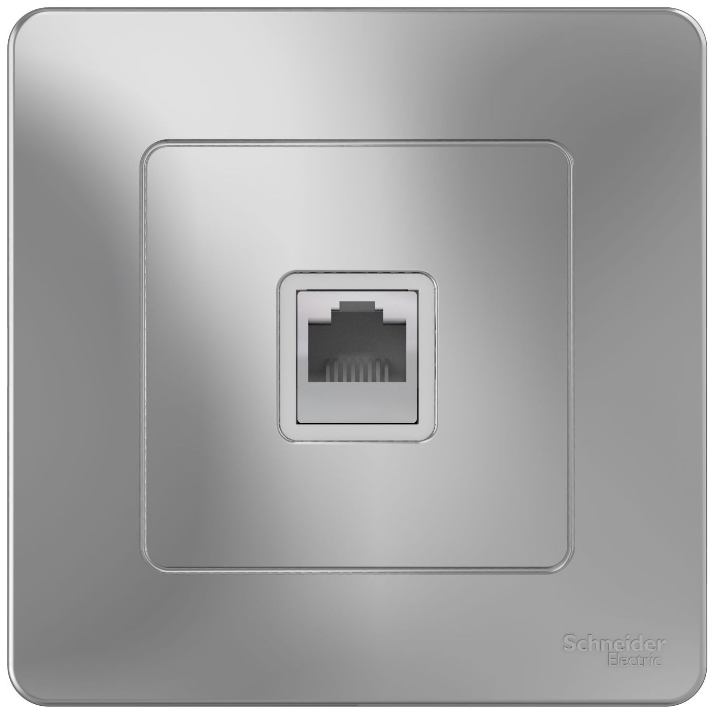Изображение товара Розетка RJ-11 Schneider Electric Blanca алюминиевая серия IP20