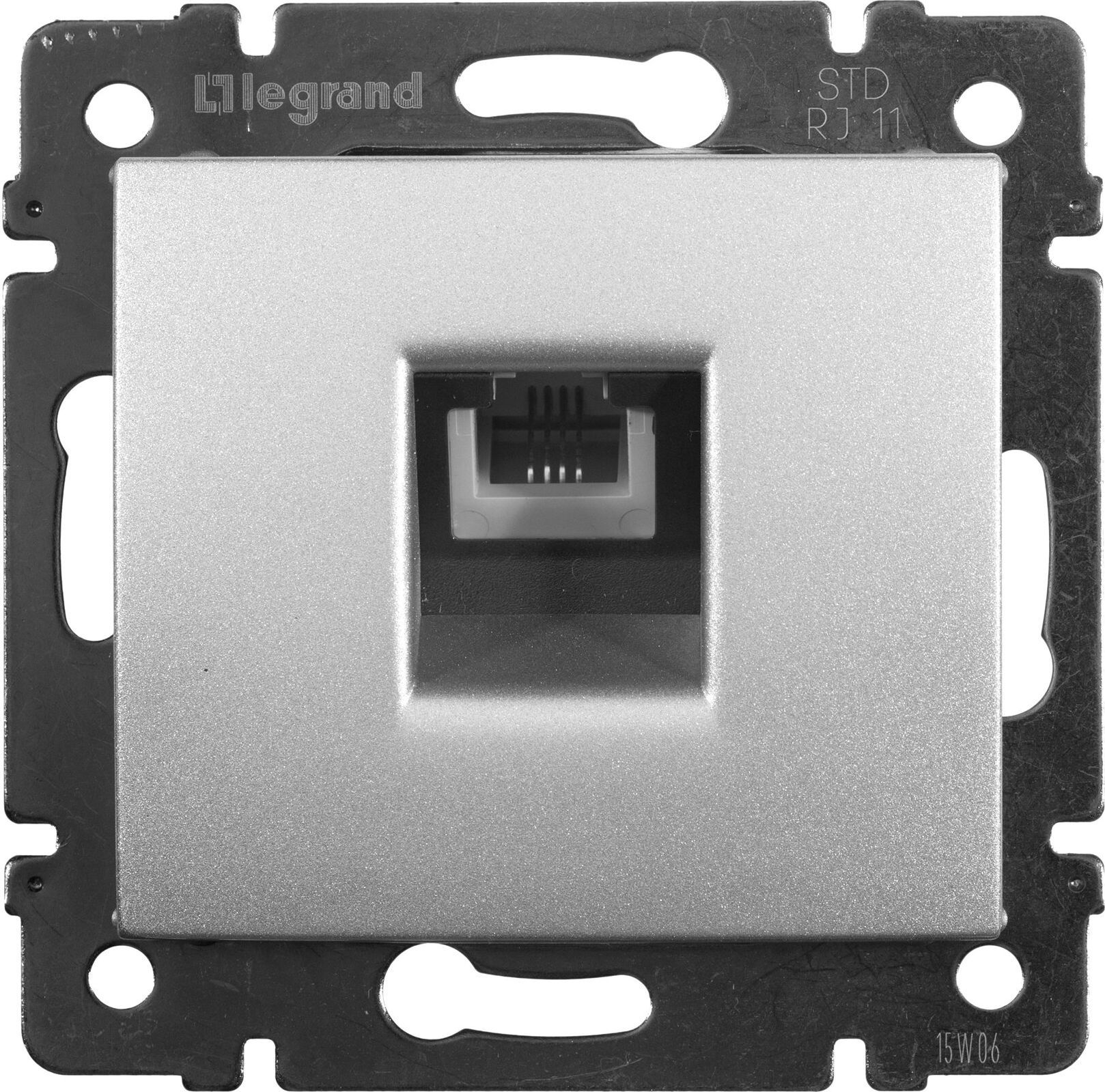 Изображение товара Розетка RJ-11 1 пост Legrand Valena Life алюминий