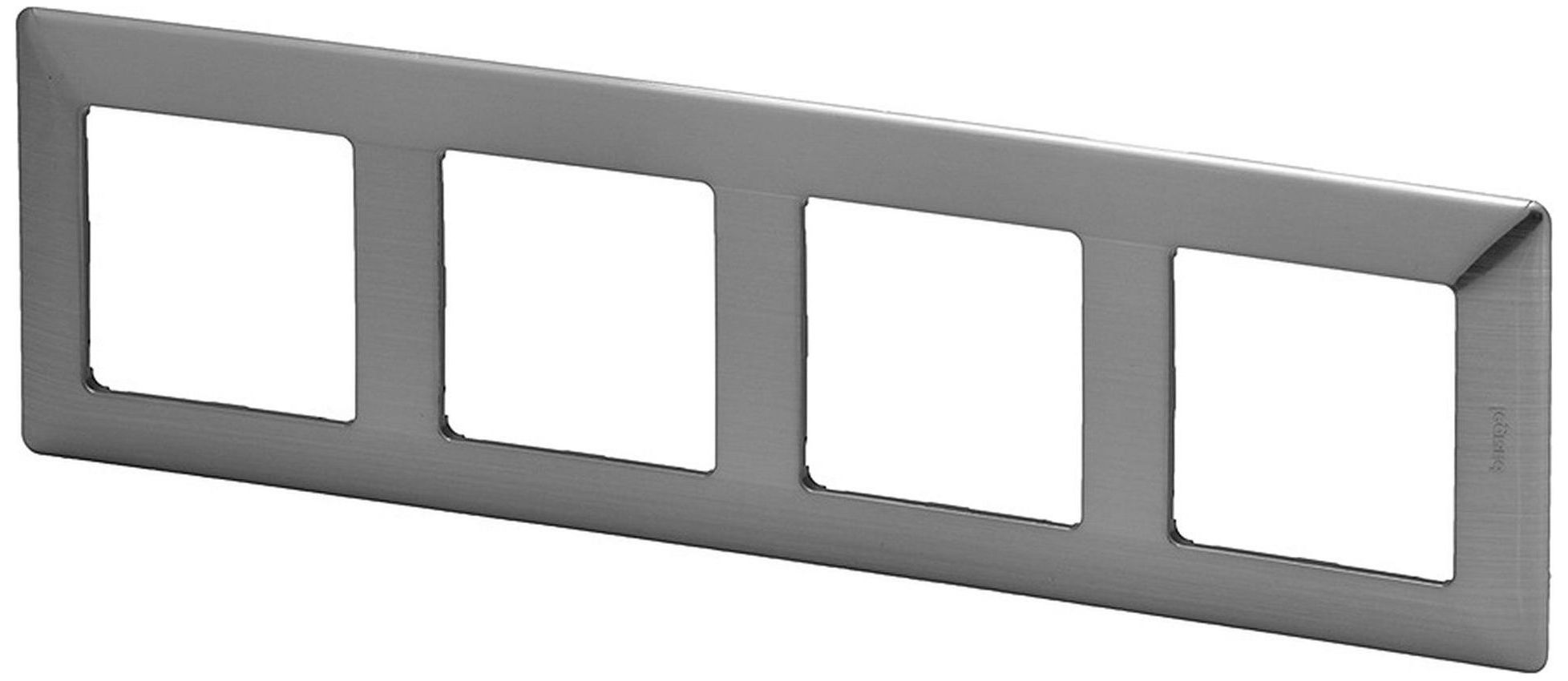 Изображение товара Рамка 4 поста Legrand Valena Life сталь для выключателей и розеток