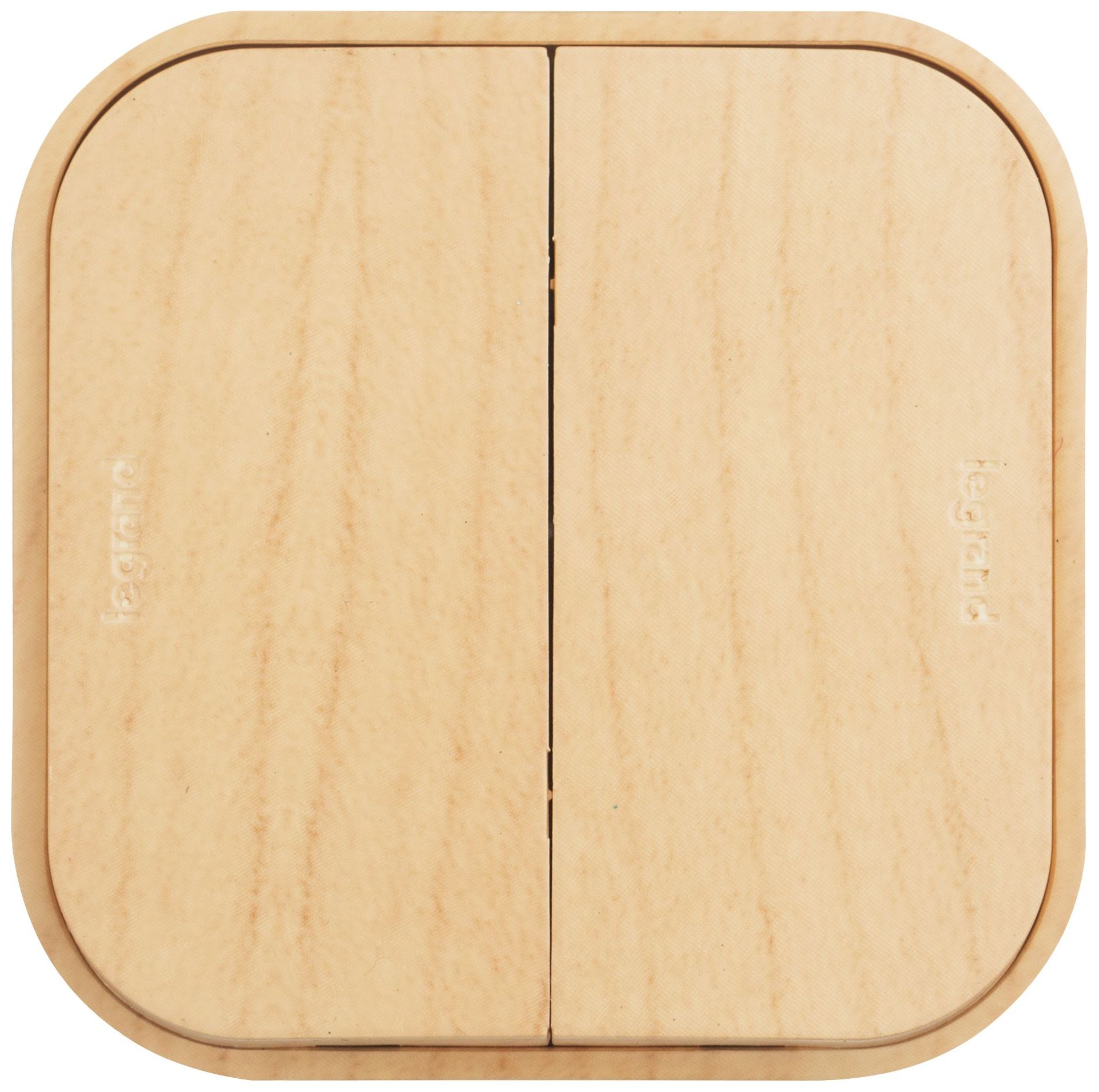 Изображение товара Выключатель 2-клавишный Legrand Quteo сосна для внутренней установки