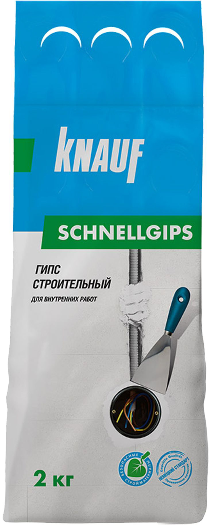 Гипс KNAUF Шнельгипс 2 кг - купить по цене 72 руб. в Москве и РФ