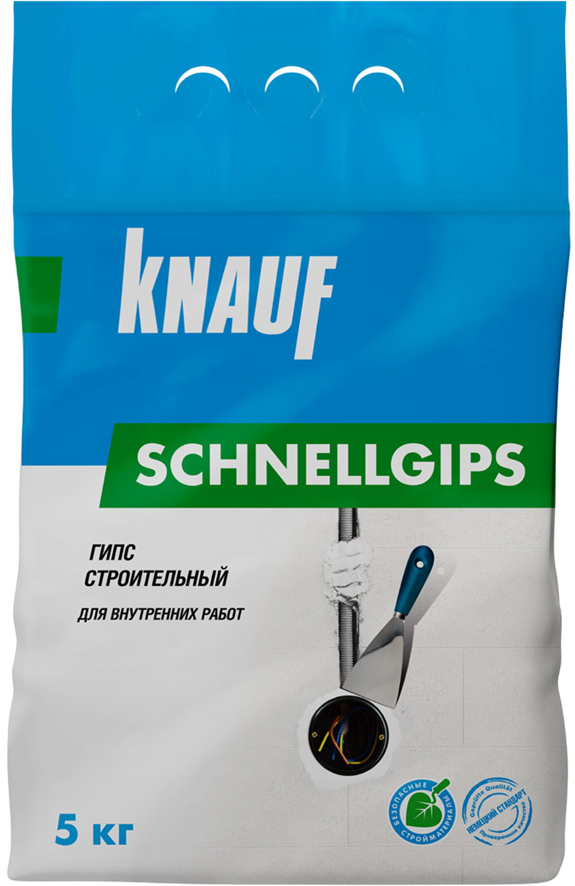 Изображение товара Гипс KNAUF Шнельгипс 5 кг для внутренних отделочных работ быстротвердеющий
