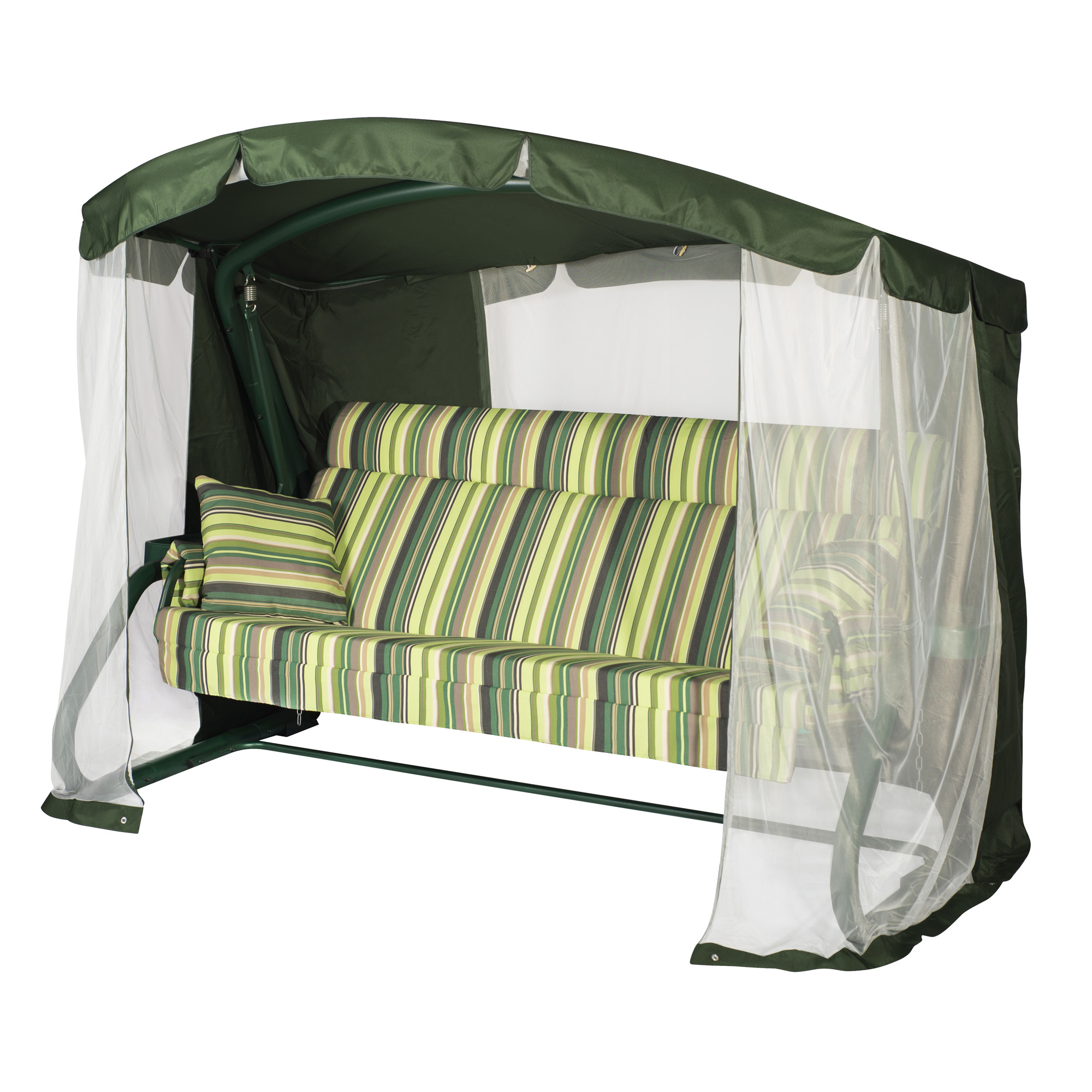 Изображение товара Качели садовые Удачная мебель Мадейра 4-х местные до 450 кг зеленый