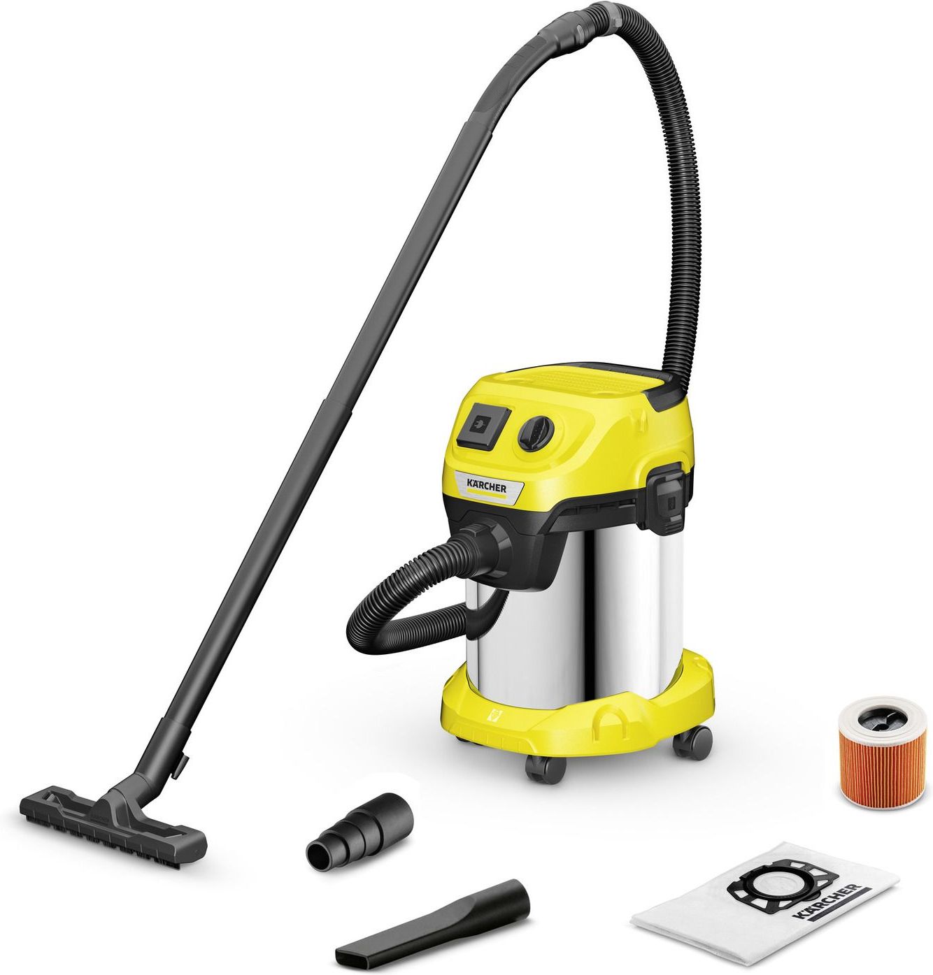 Изображение товара Пылесос KARCHER WD 3 P S V-17/4/20 1000 Вт 17 л мощный бытовой и строительный