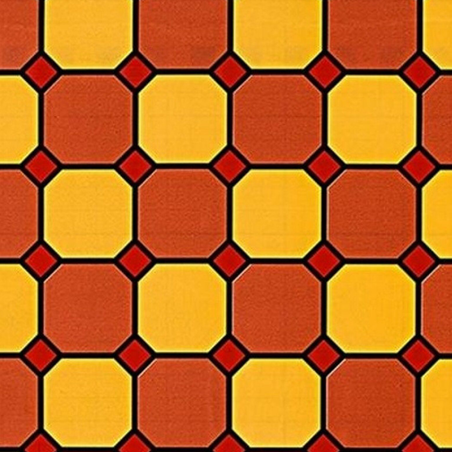 Изображение товара Декоративная пленка Delux витражная соты цветные 100 мкм 0,45х2 м