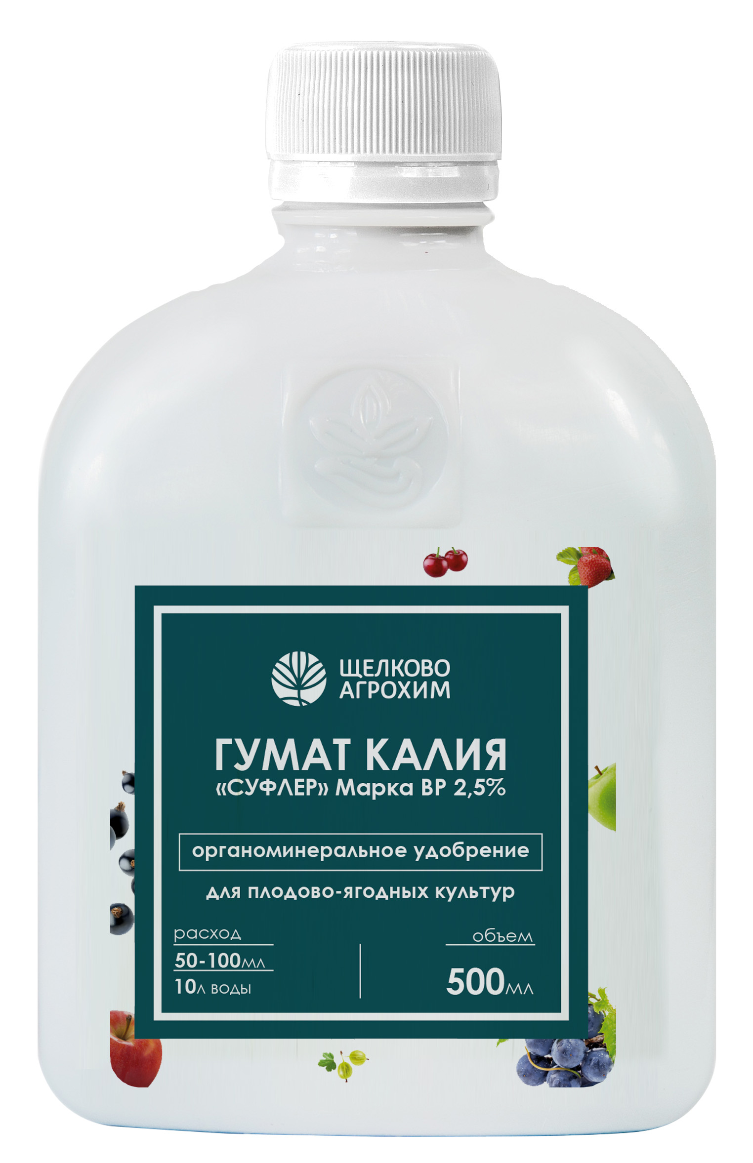 Изображение товара Удобрение Гумат Калия "Суфлер" для плодово-ягодных культур 500 мл
