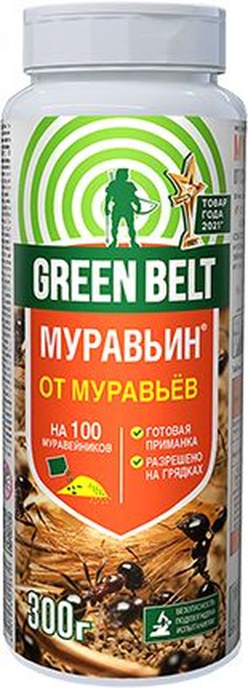 Изображение товара Средство от муравьев GREEN BELT Муравьин 300 г