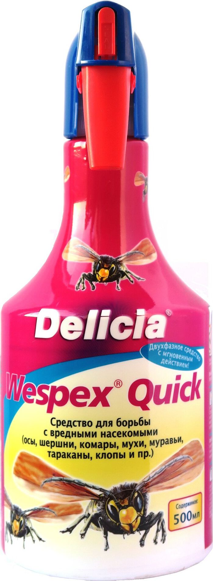 Изображение товара Аэрозоль Delicia от насекомых 500 мл - быстрое уничтожение вредителей