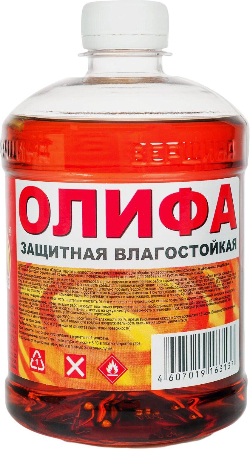 Изображение товара Олифа ВЕРШИНА 0,5 л матовая