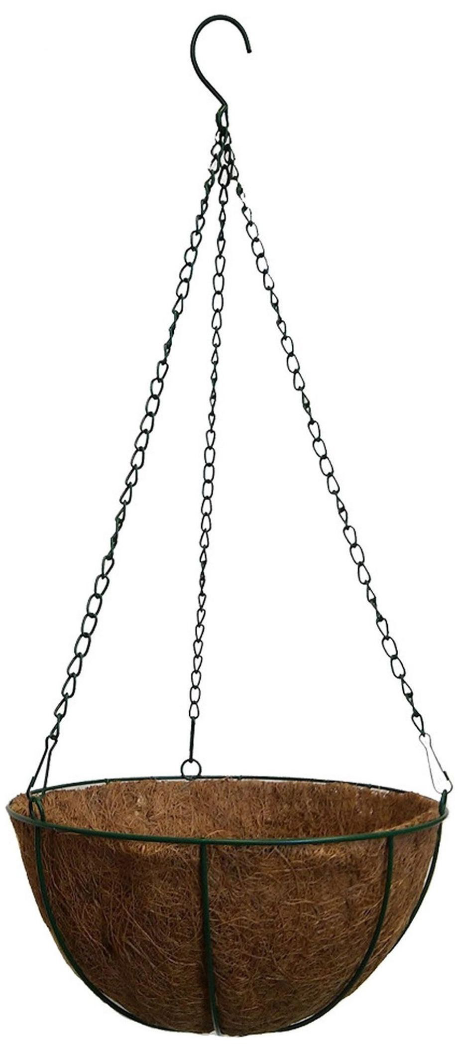 Изображение товара Металлическое кашпо ГазонCity d35 см зеленое для вертикального озеленения