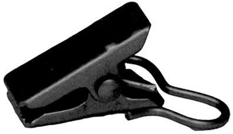 Изображение товара Зажим для штор HOME ACCESS металлический черный 150 мм для фиксации тканей