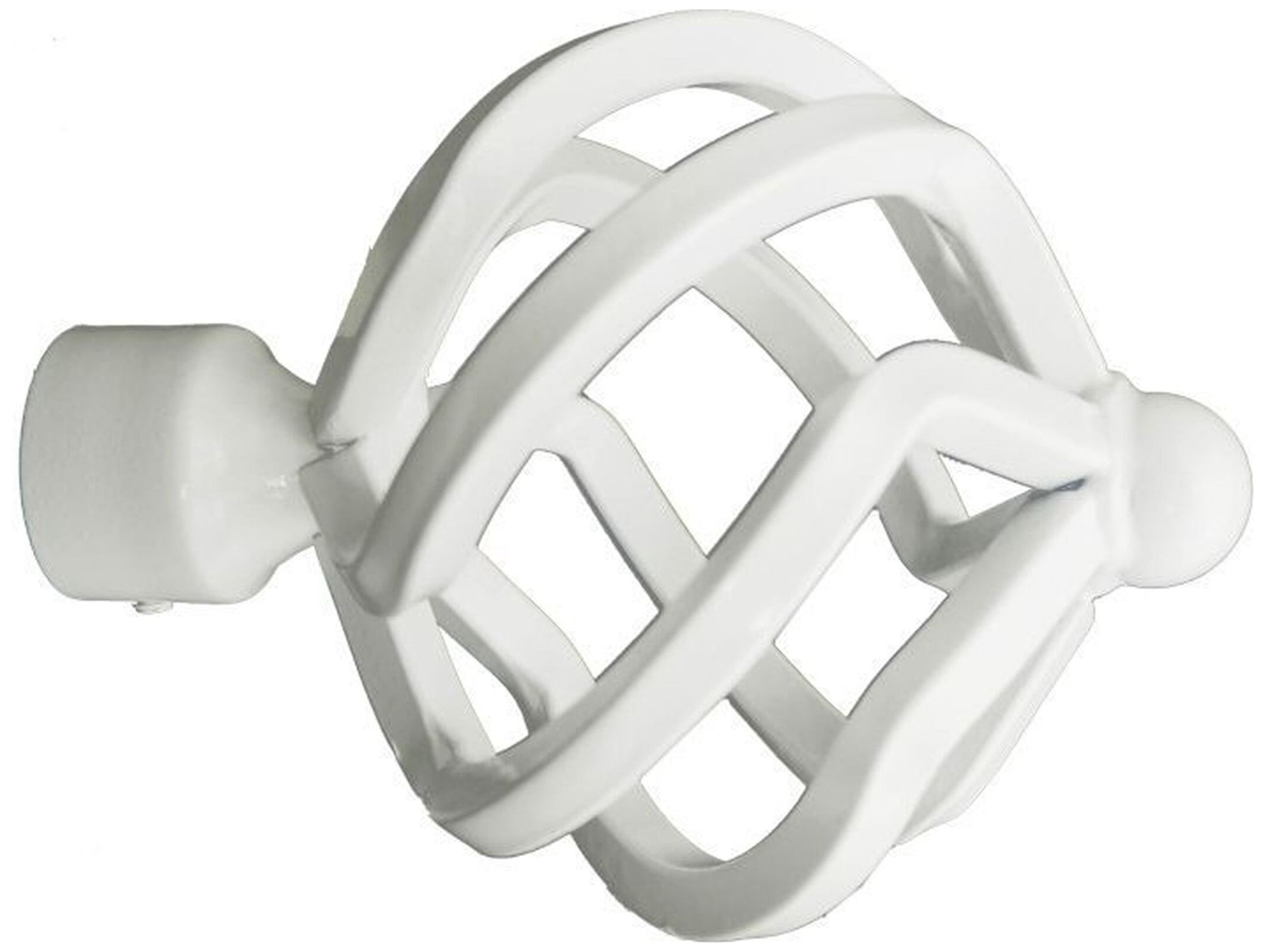 Изображение товара Наконечник для карниза HOME ACCESSORY металлический белый 95 мм