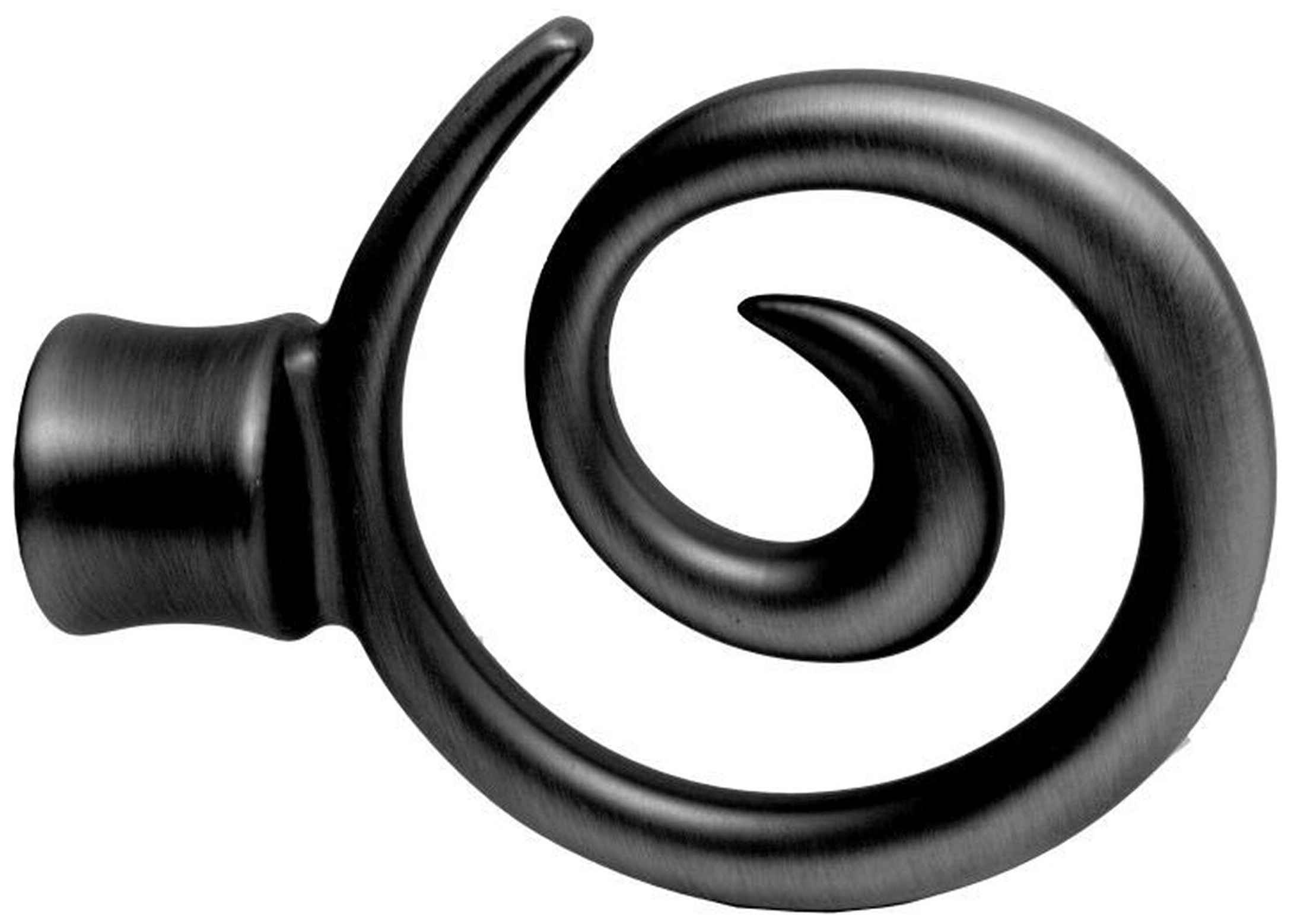 Изображение товара Наконечник для карниза HOME ACCESSORY 20.37.605 металлический черный вихрь