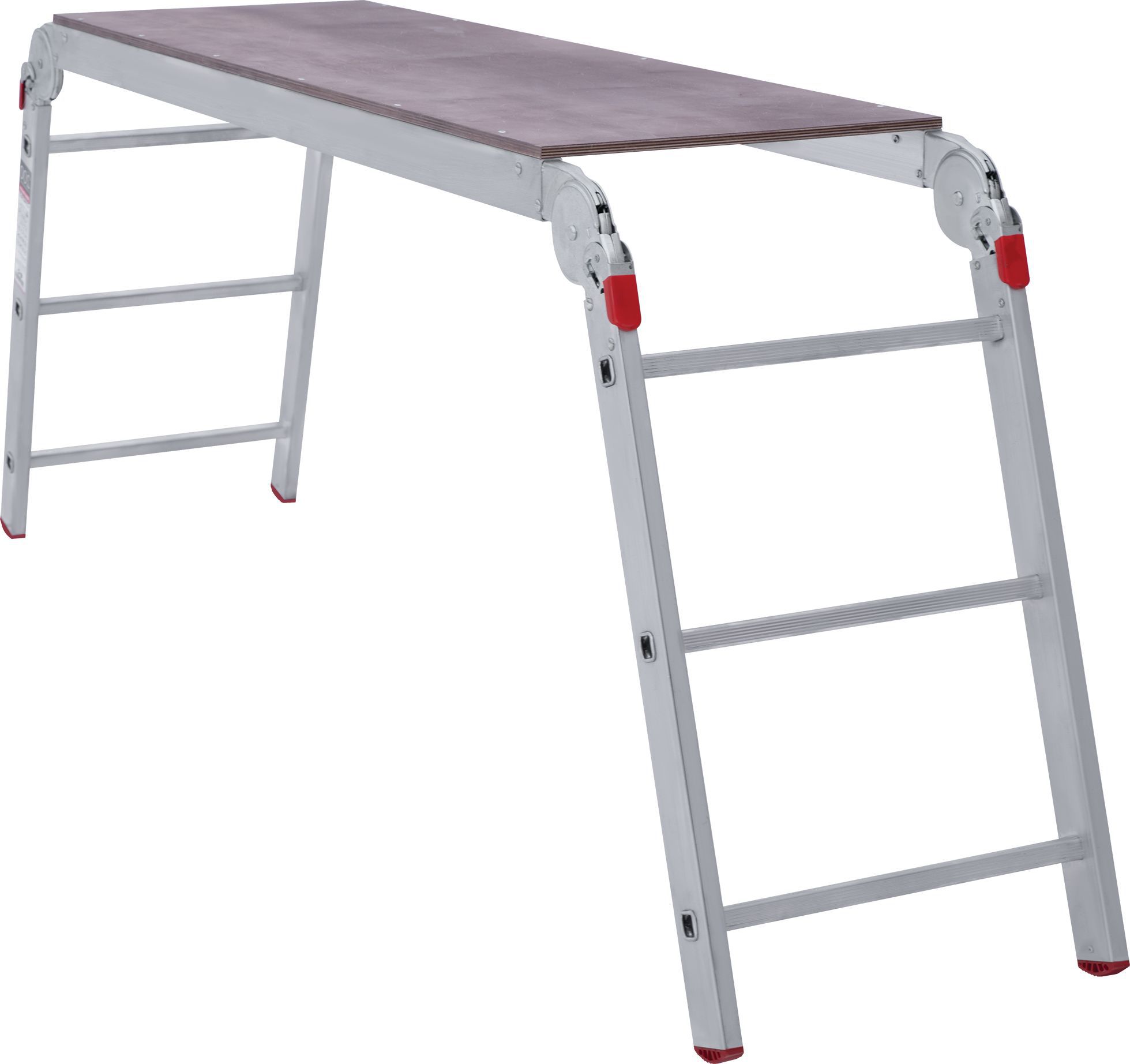 Изображение товара Подмости алюминиевые Новая Высота NV 2340 2 секции 3 ступени рабочая высота 2.83 м