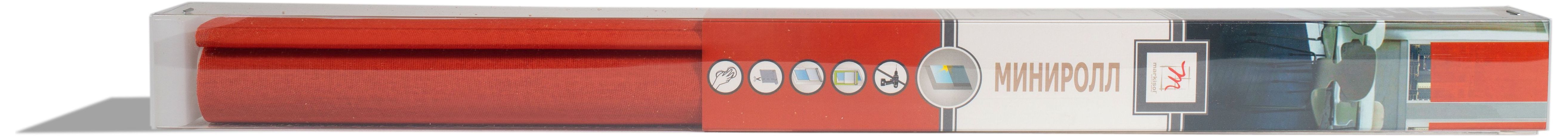 Изображение товара Рулонные шторы Markisol A ткань 60х175 см бордовые