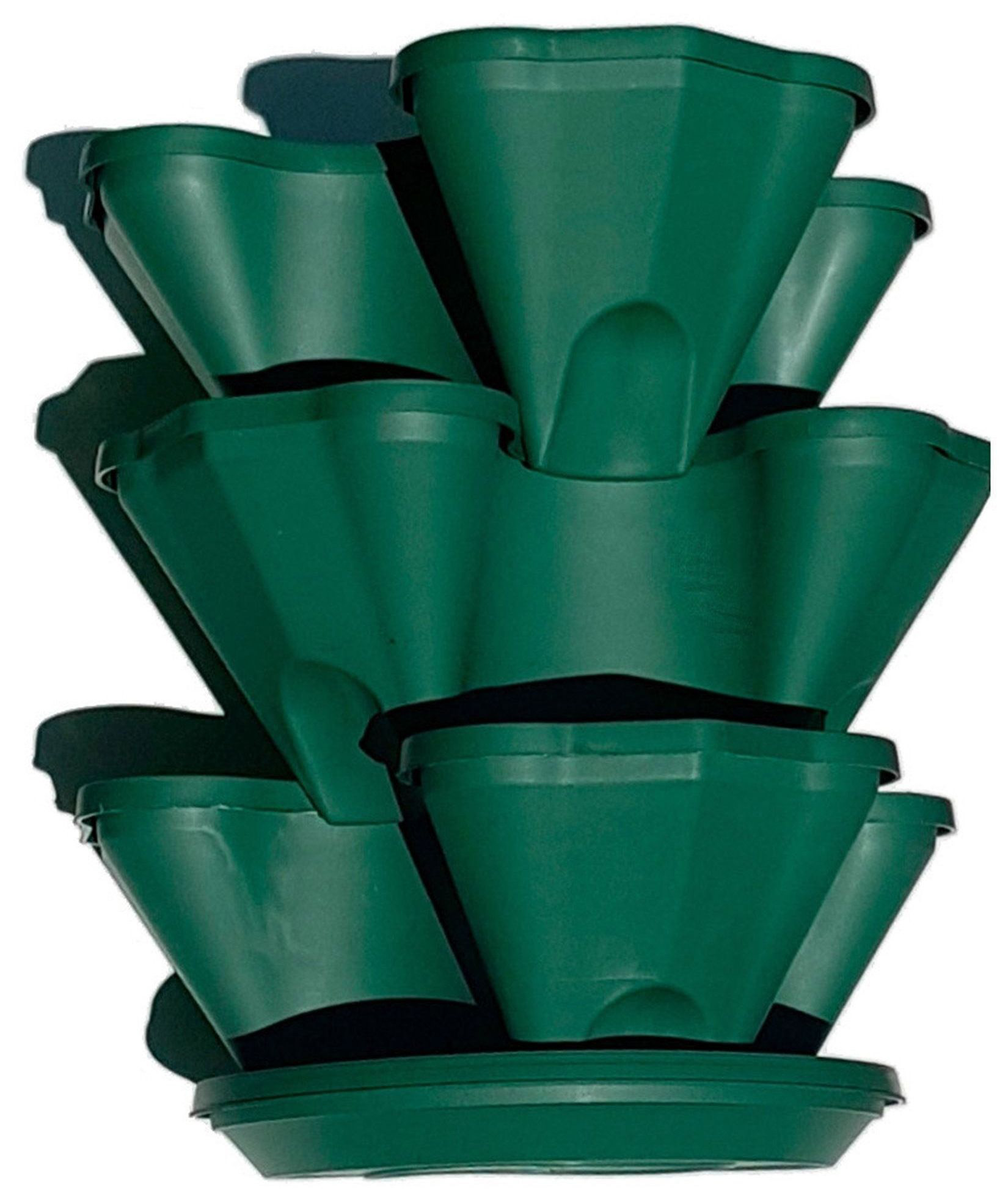 Изображение товара Кашпо Darel plastic Каскад 31х31х17 см полипропиленовое на цепочке зеленое