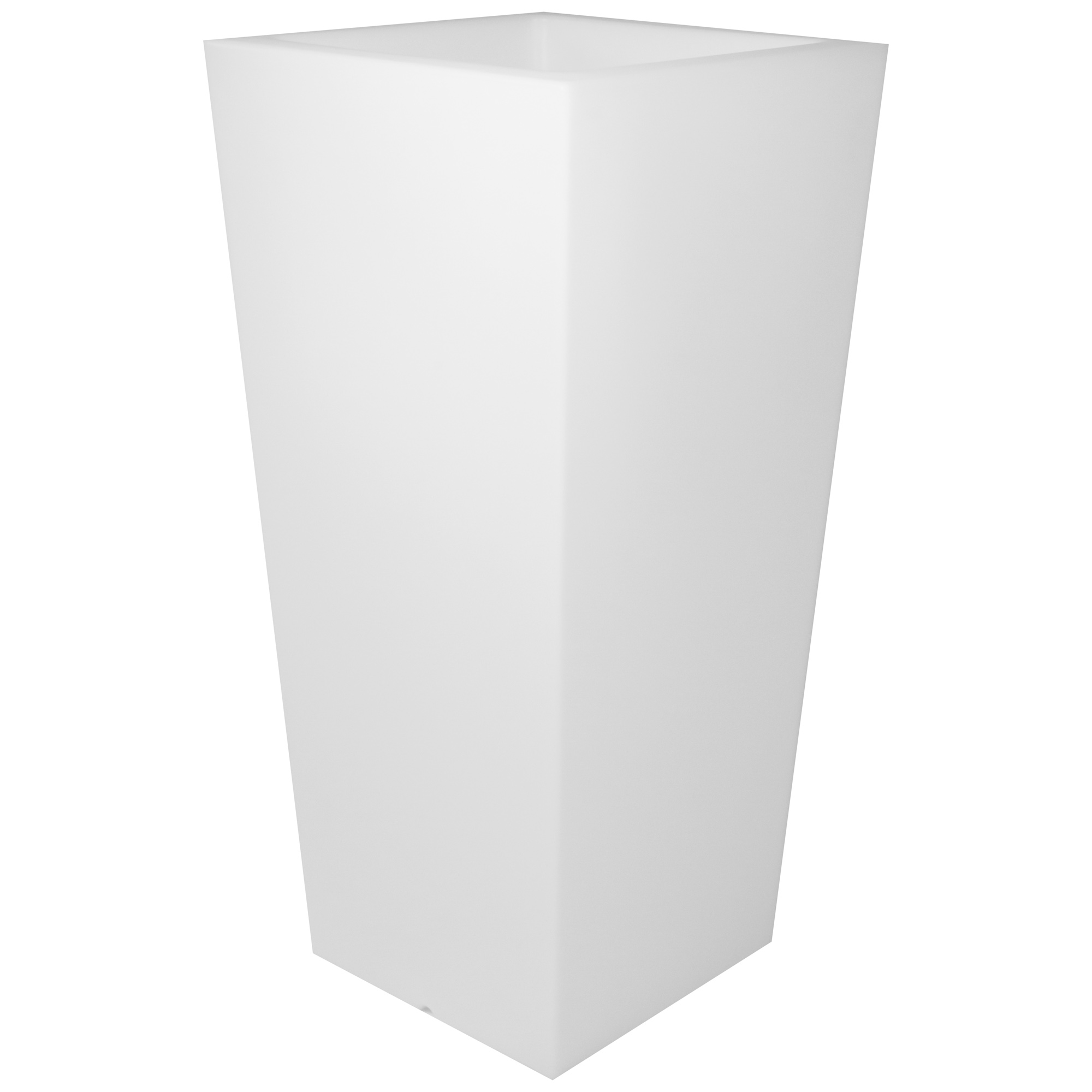 Изображение товара Кашпо 43x90 см пластиковое белое с подсветкой